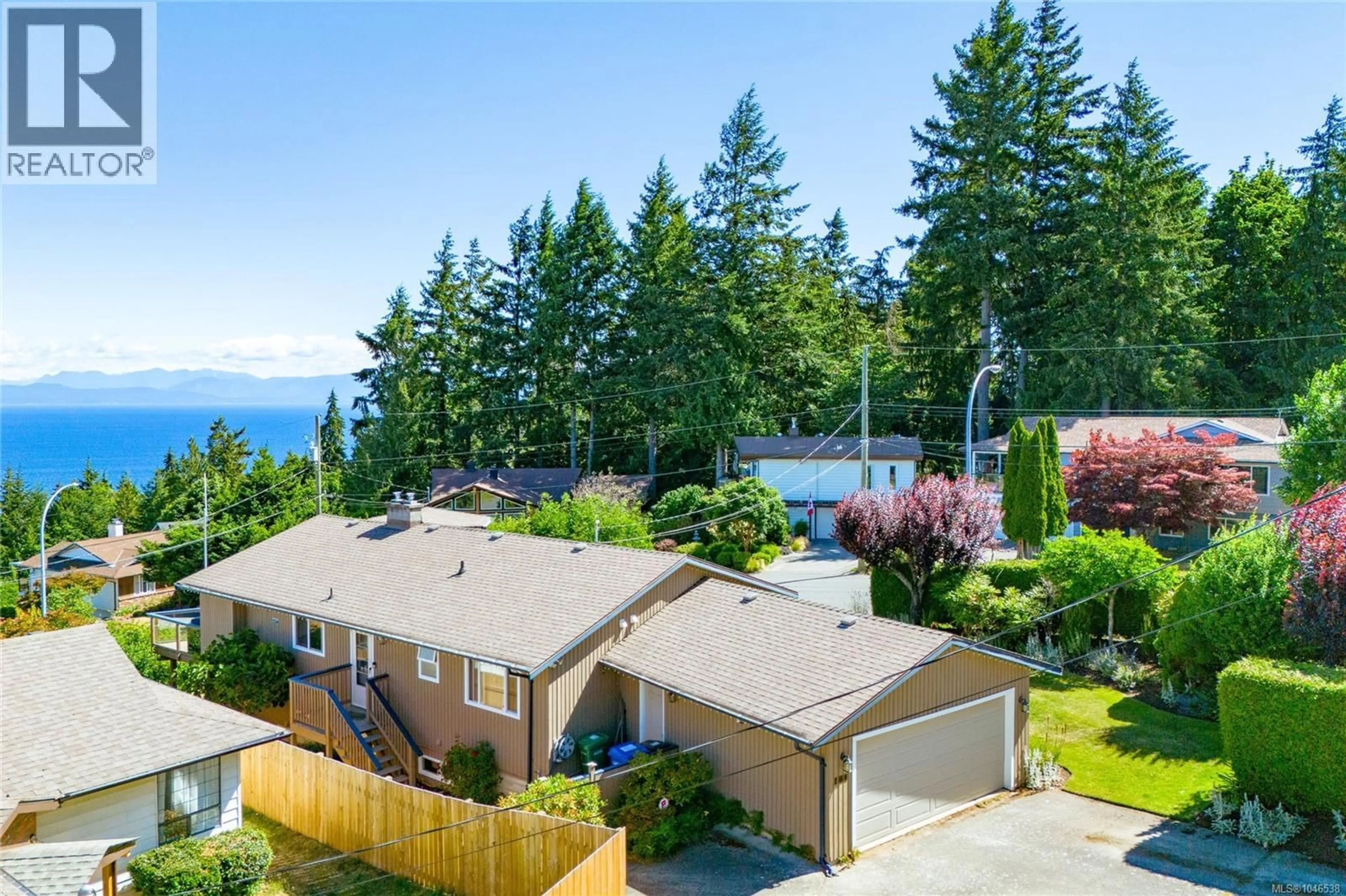 A pic from outside/outdoor area/front of a property/back of a property/a pic from drone, water/lake/river/ocean view for 101 BONAVISTA PLACE, Nanaimo British Columbia V9T1K4