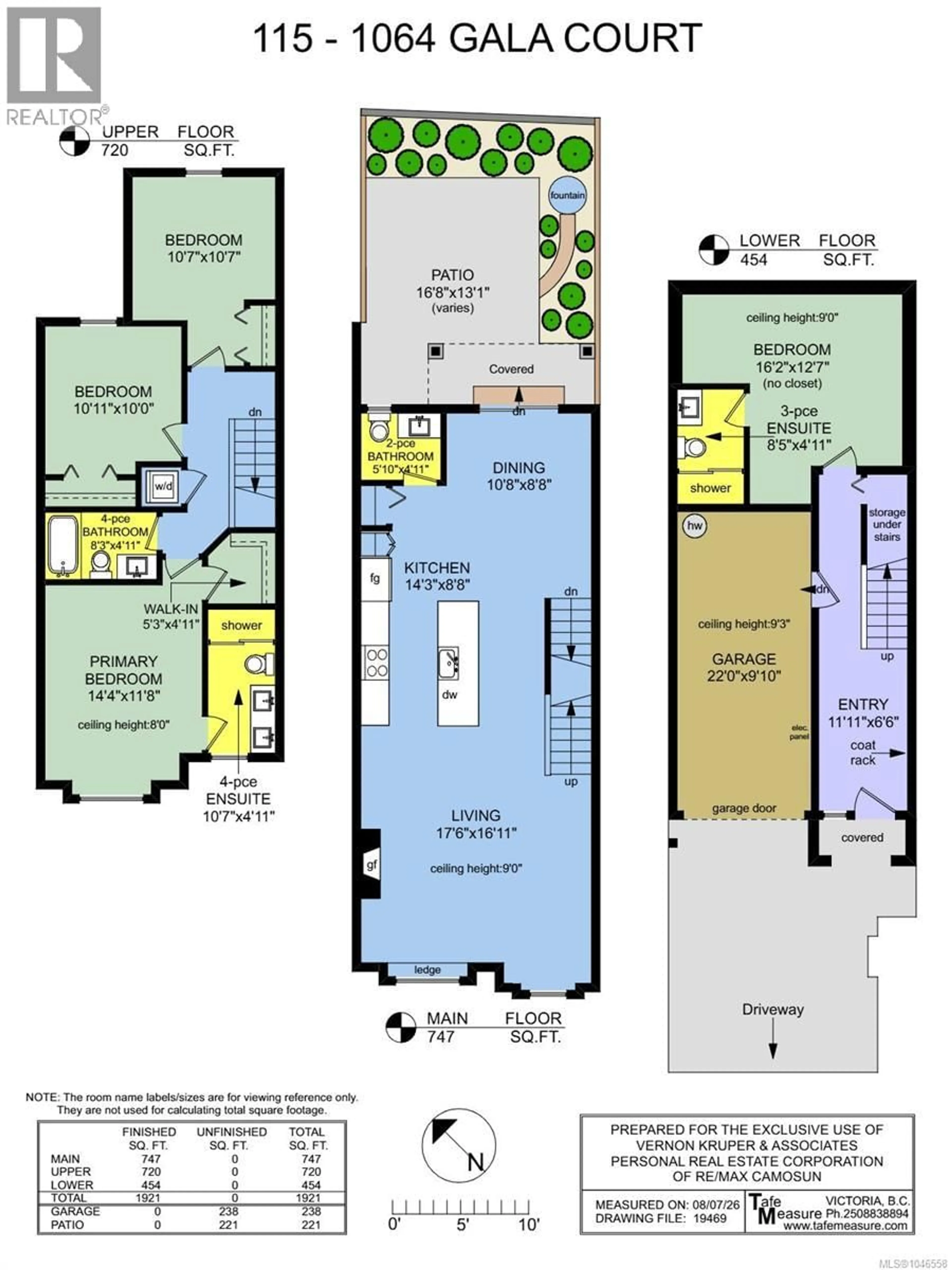Floor plan for 115 - 1064 GALA COURT, Langford British Columbia V9C0J8