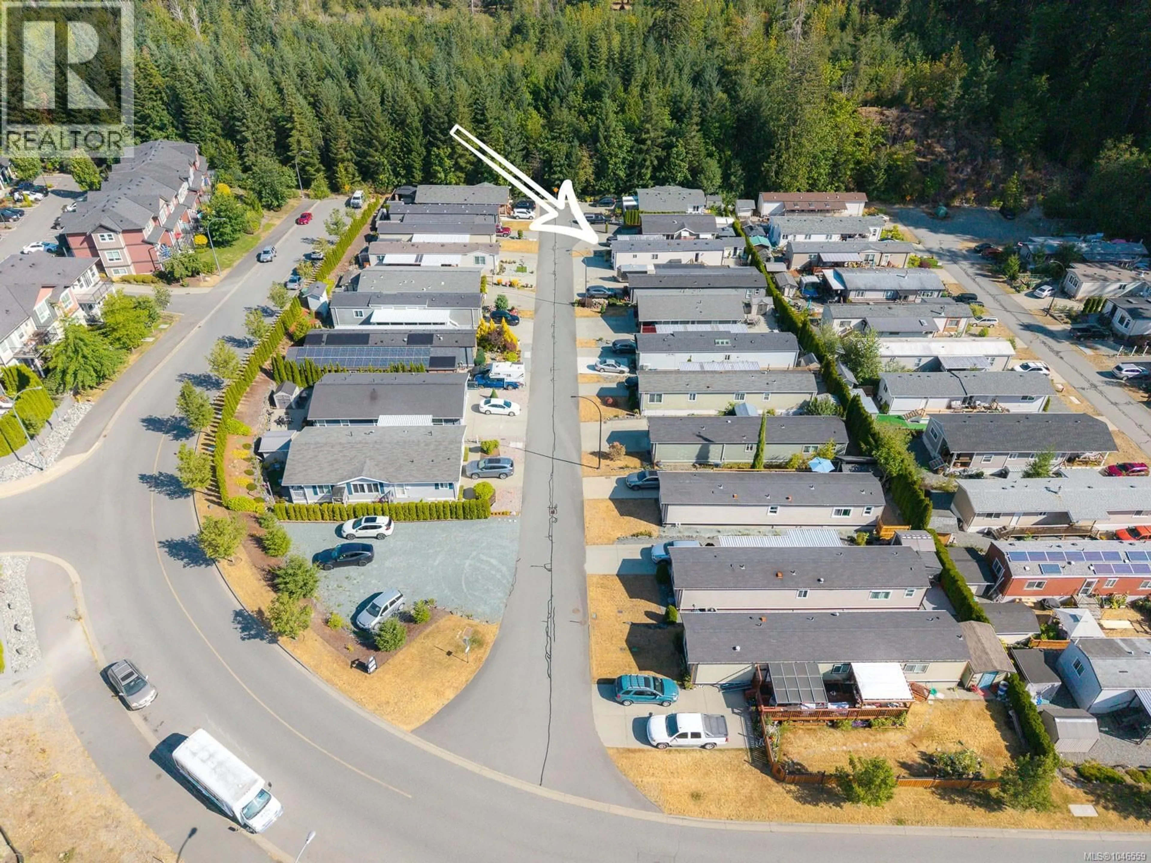 A pic from outside/outdoor area/front of a property/back of a property/a pic from drone, street for 12 - 525 JIM CRAM DRIVE, Ladysmith British Columbia V9G0A5