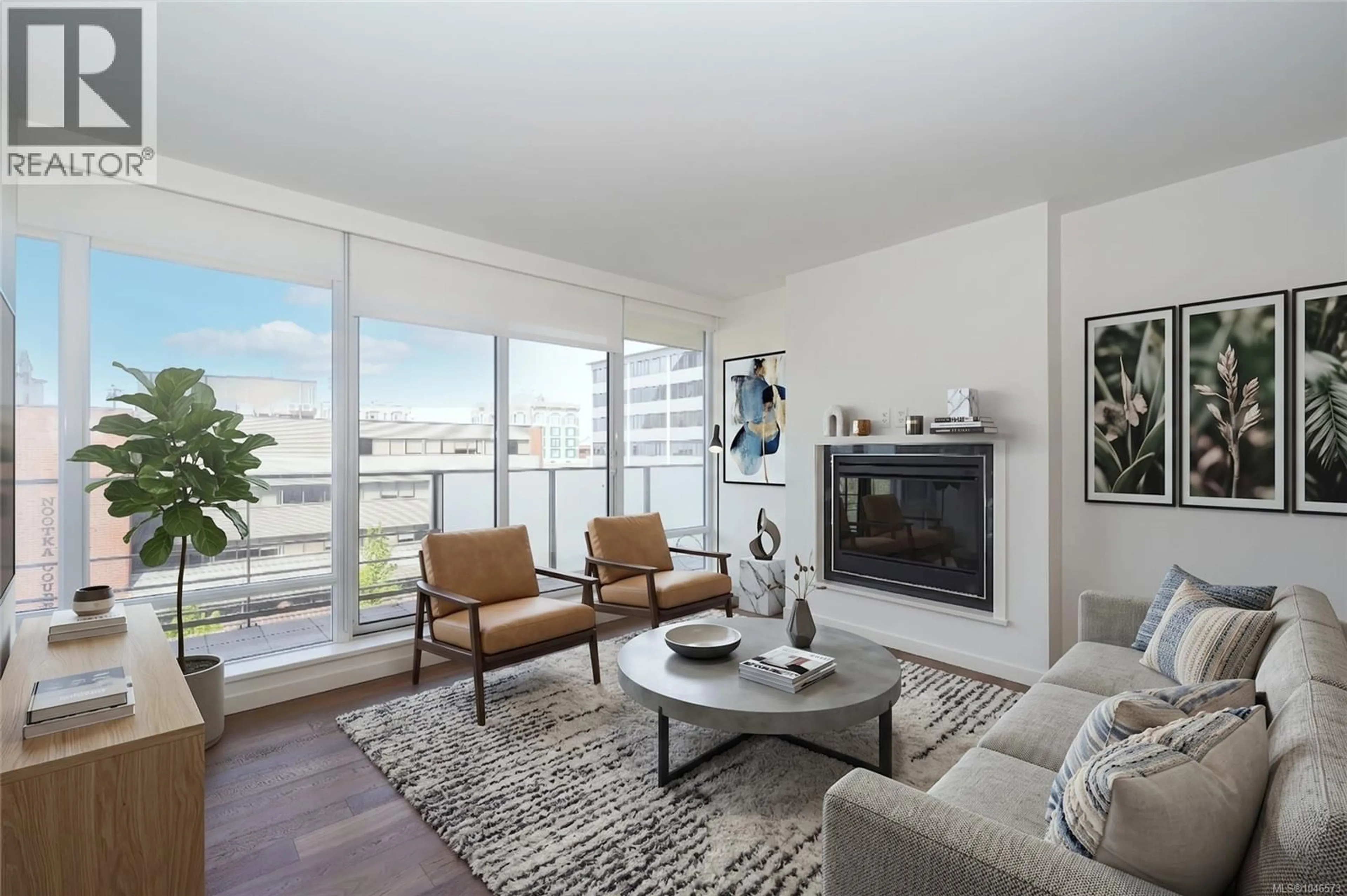 Living room with furniture, unknown for 608 - 707 COURTNEY STREET, Victoria British Columbia V8W0A9