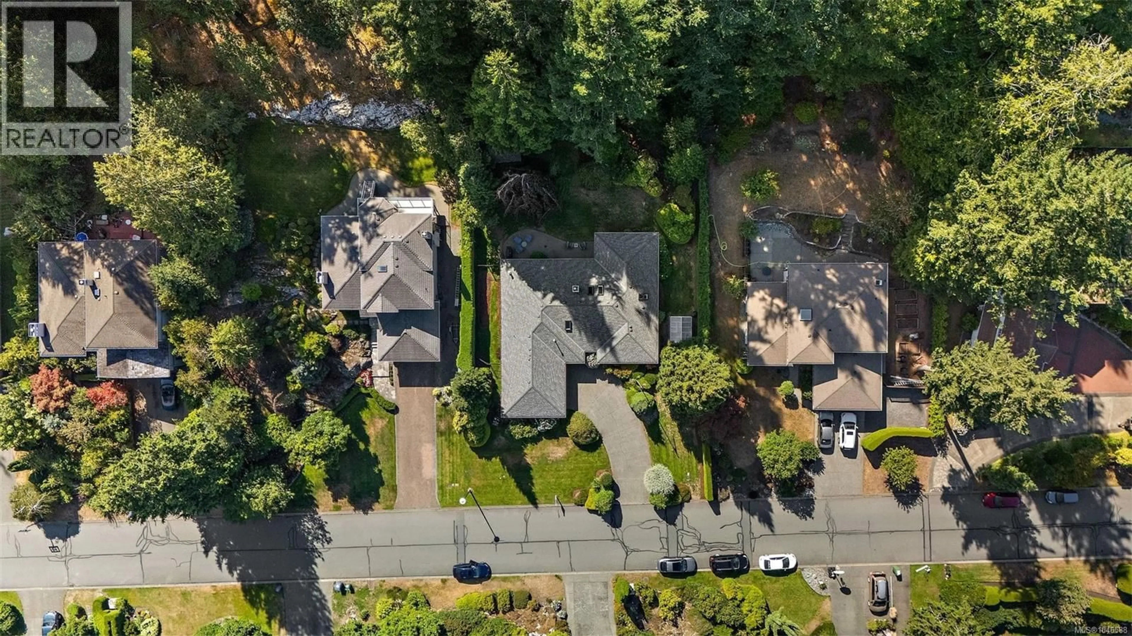 A pic from outside/outdoor area/front of a property/back of a property/a pic from drone, street for 8832 CARMANAH TERRACE, North Saanich British Columbia V8L5E9