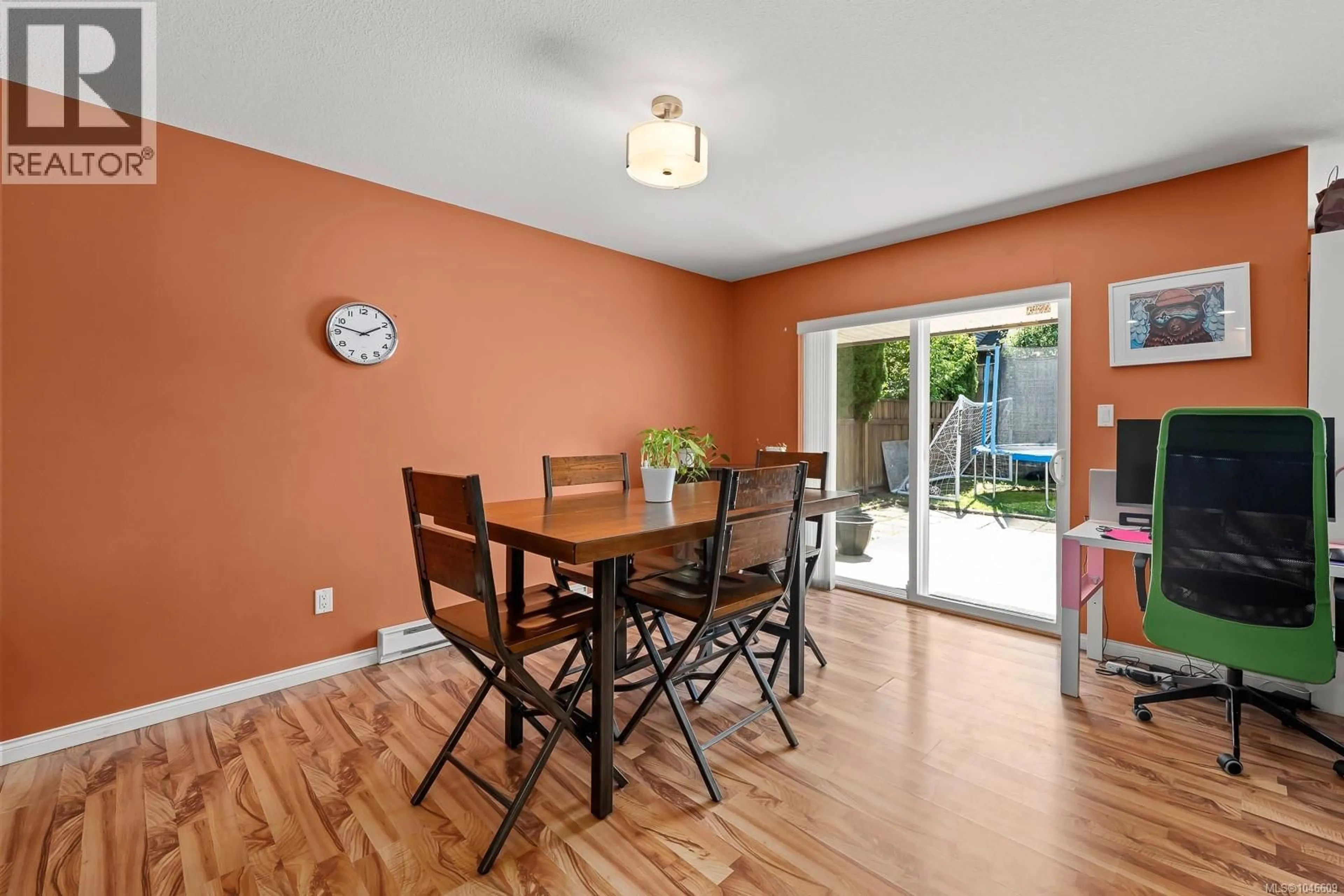 Dining room, wood/laminate floor for 3351 CONISTON CRESCENT, Cumberland British Columbia V0R1S0