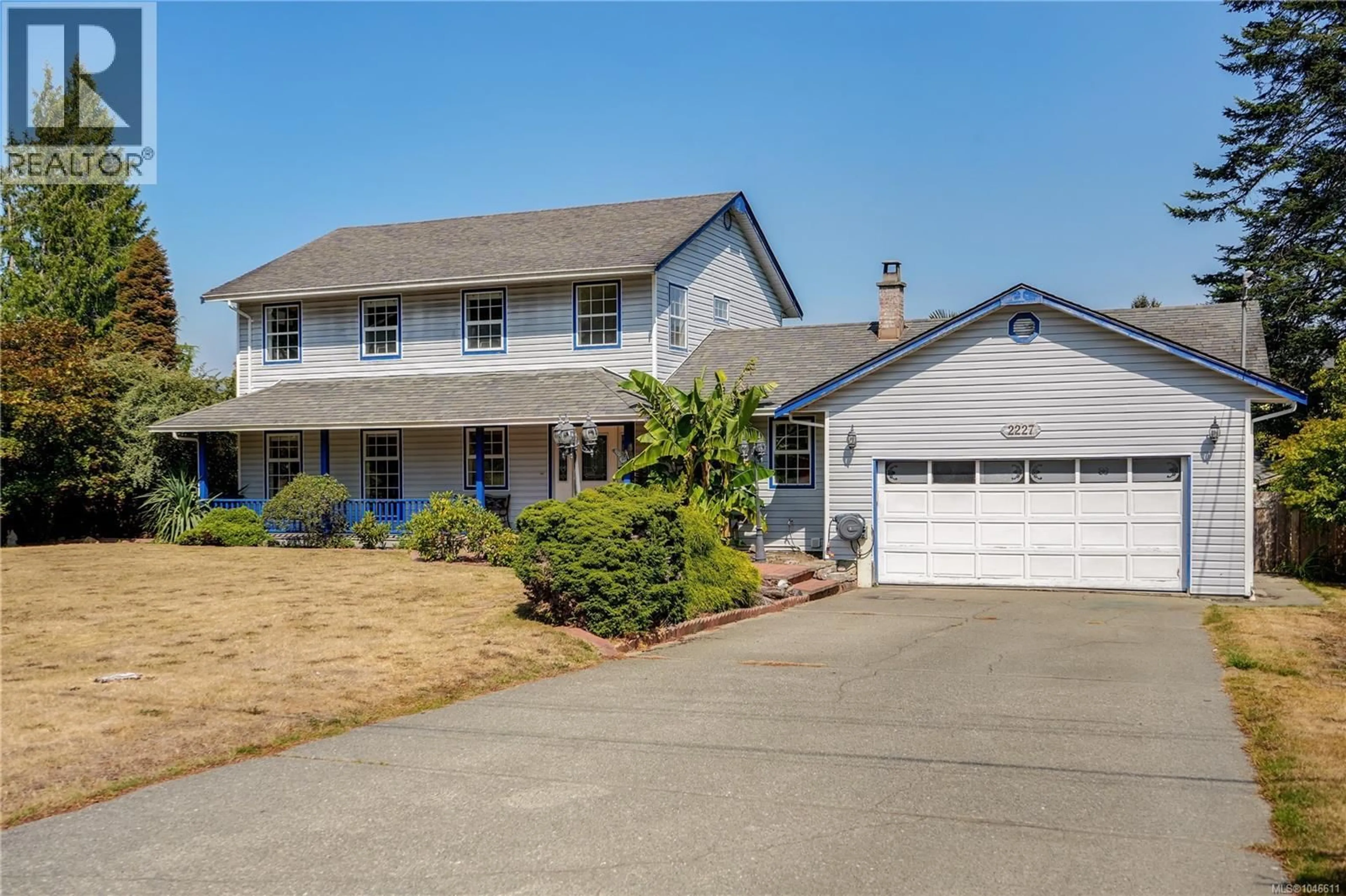 Home with vinyl exterior material, street for 2227 FRENCH ROAD SOUTH, Sooke British Columbia V9Z1J5