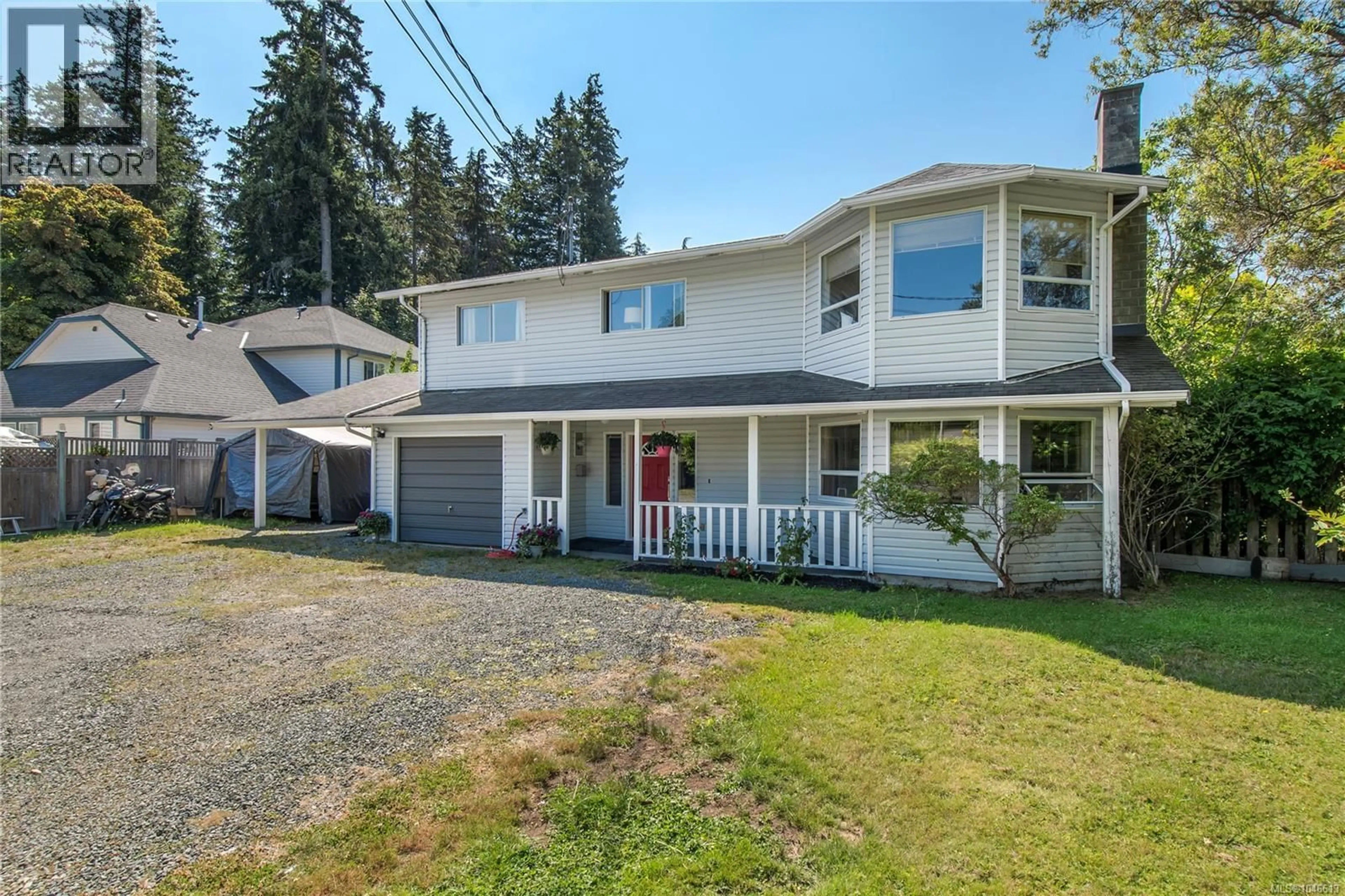 A pic from outside/outdoor area/front of a property/back of a property/a pic from drone, unknown for 423 HARROGATE ROAD, Campbell River British Columbia V9W1W1