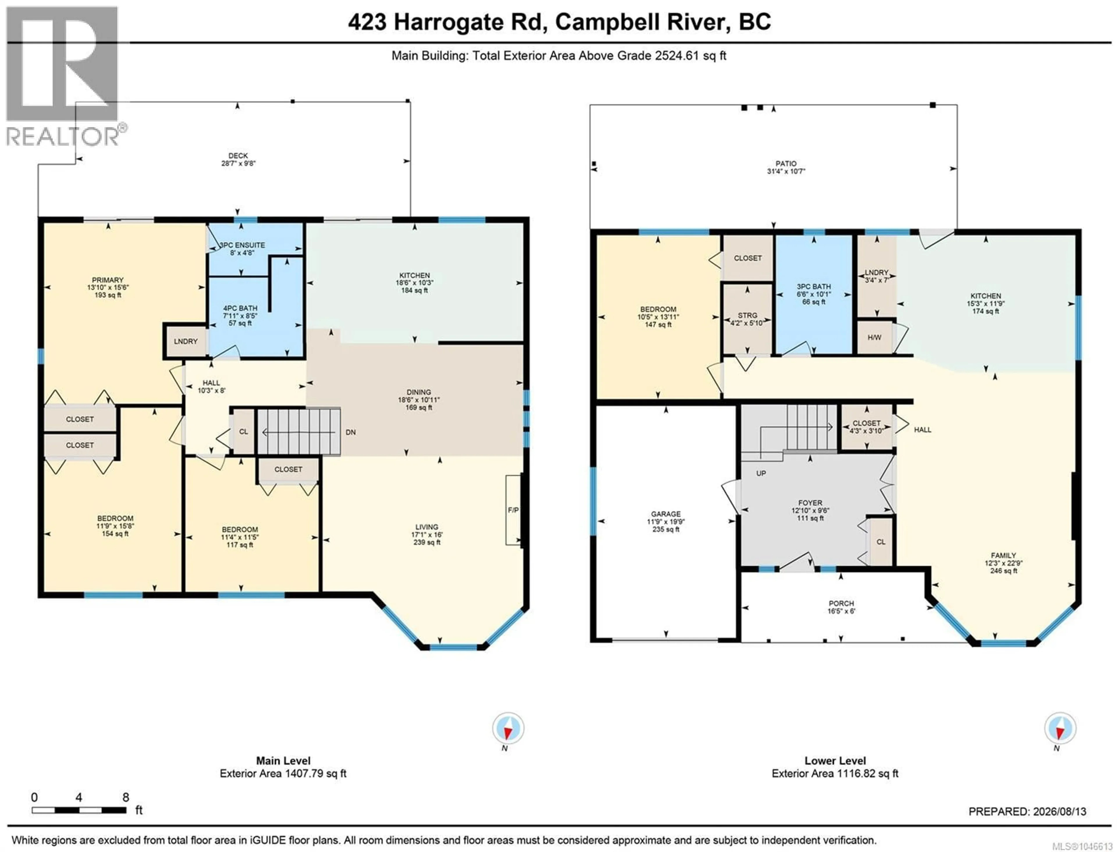 Floor plan for 423 HARROGATE ROAD, Campbell River British Columbia V9W1W1