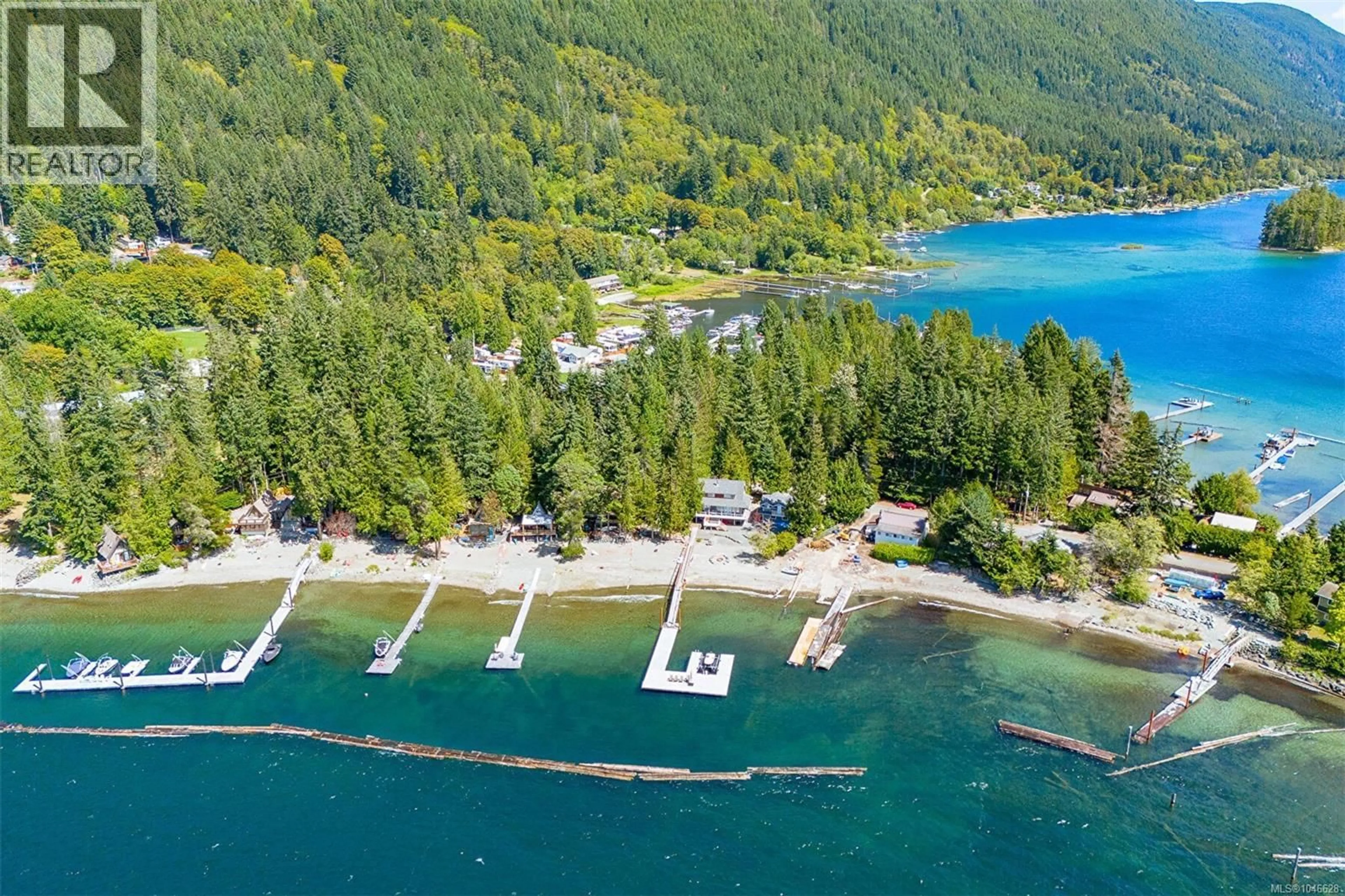 A pic from outside/outdoor area/front of a property/back of a property/a pic from drone, water/lake/river/ocean view for 8346 SA-SEEN-OS ROAD, Youbou British Columbia V0R3E1