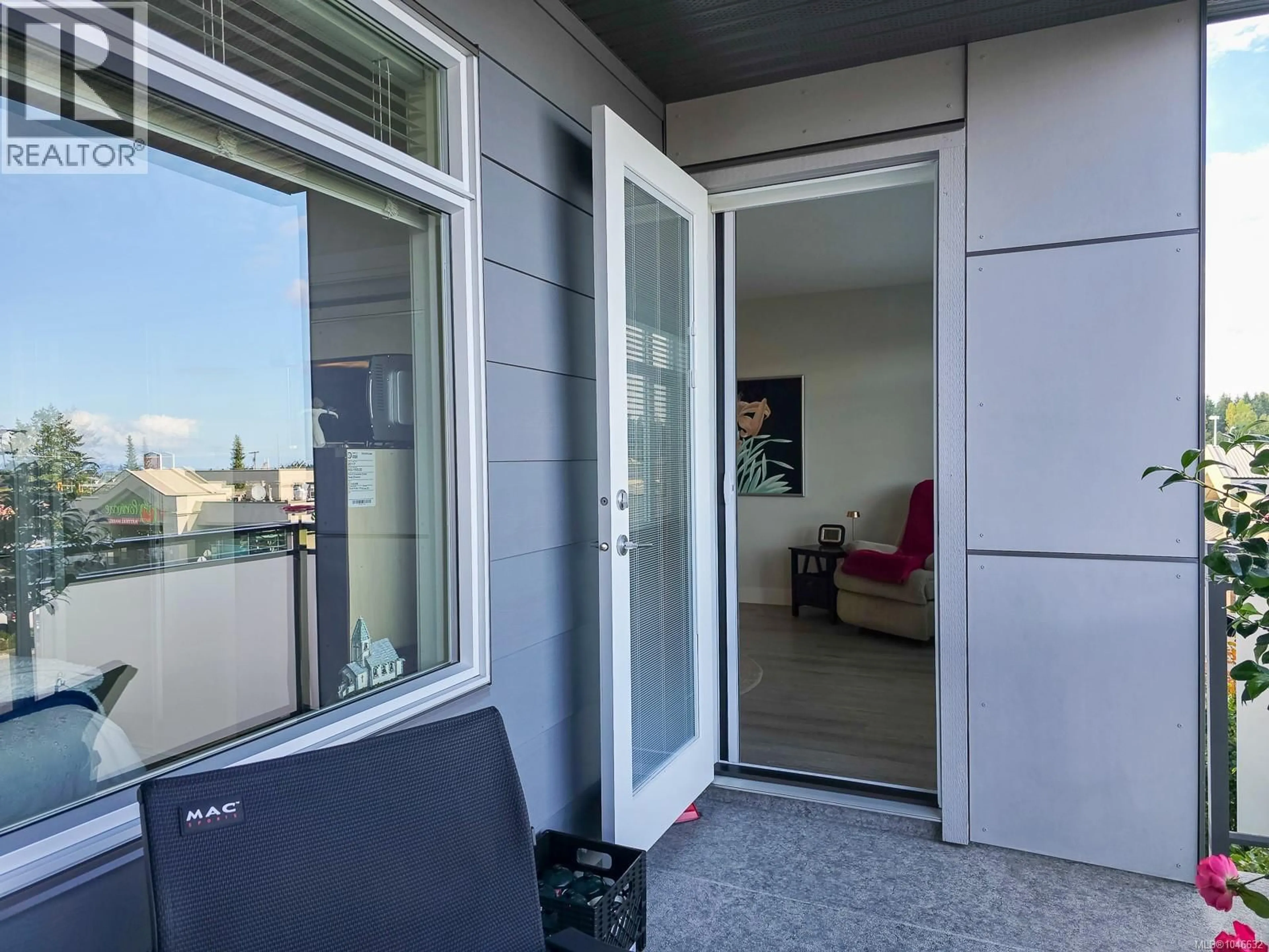 Balcony in the apartment, street for 204 - 6544 METRAL DRIVE, Nanaimo British Columbia V9T2L8