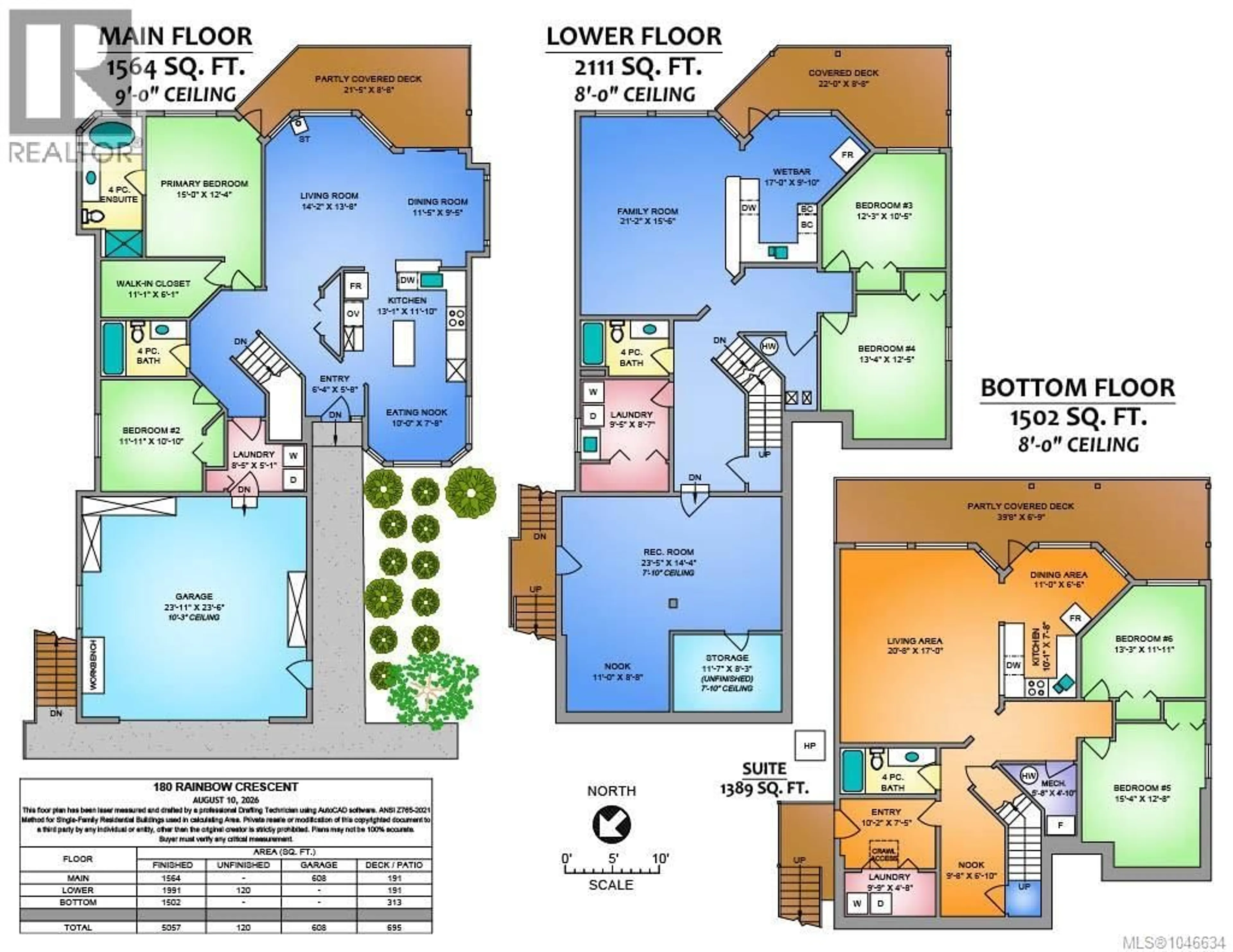 Floor plan for 180 RAINBOW CRESCENT, Nanaimo British Columbia V9T4Y2
