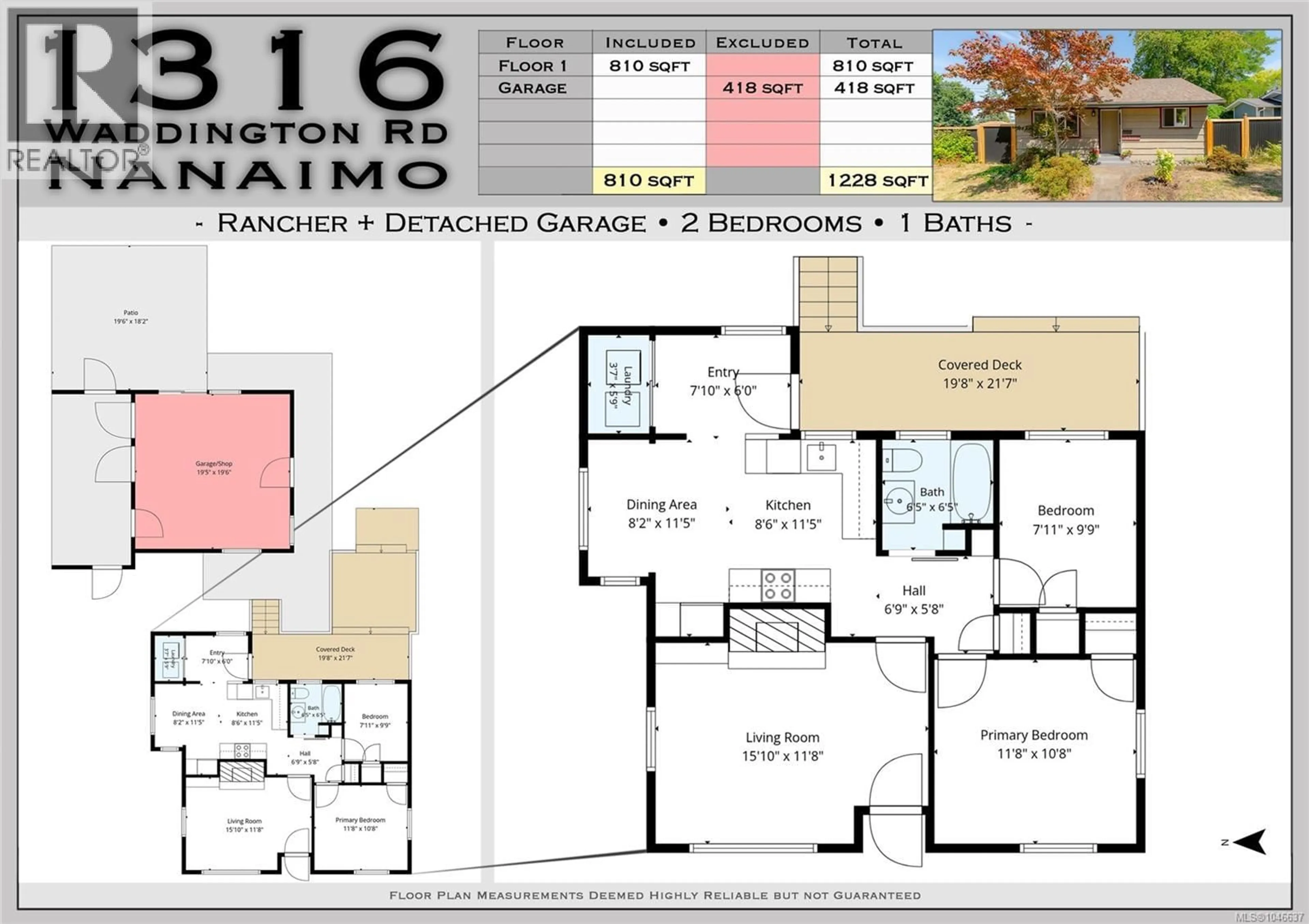 Floor plan for 1316 WADDINGTON ROAD, Nanaimo British Columbia V9S4V7