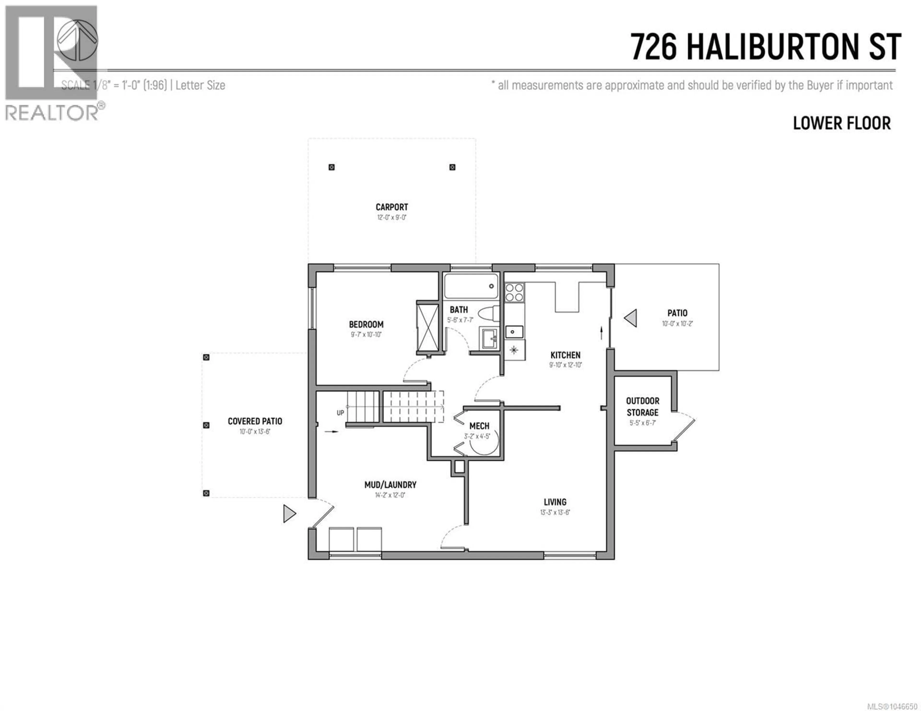Floor plan for 726 HALIBURTON STREET, Nanaimo British Columbia V9R4W7