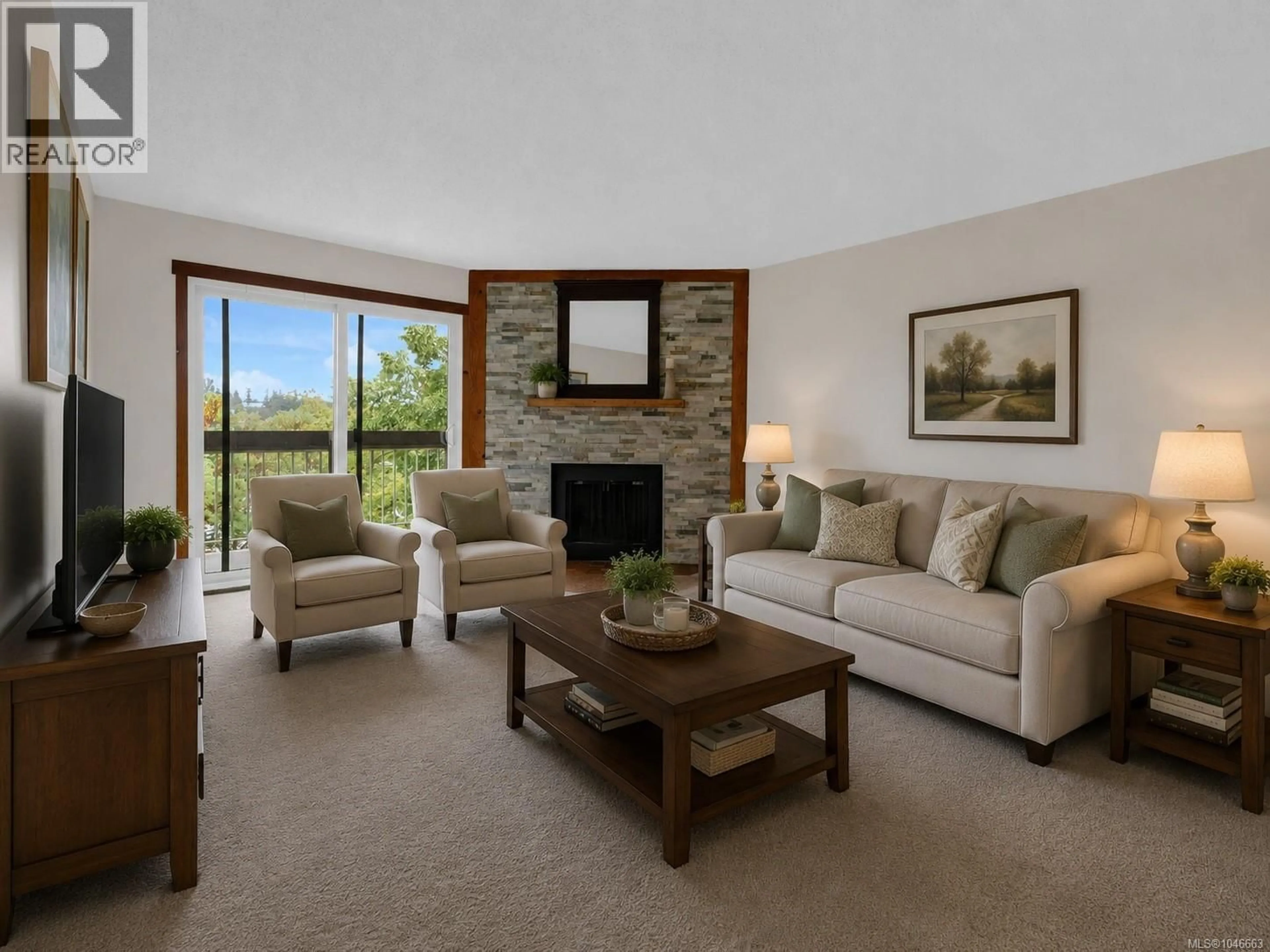 Living room with furniture, unknown for 403 - 79 GORGE ROAD WEST, Saanich British Columbia V9A1L9