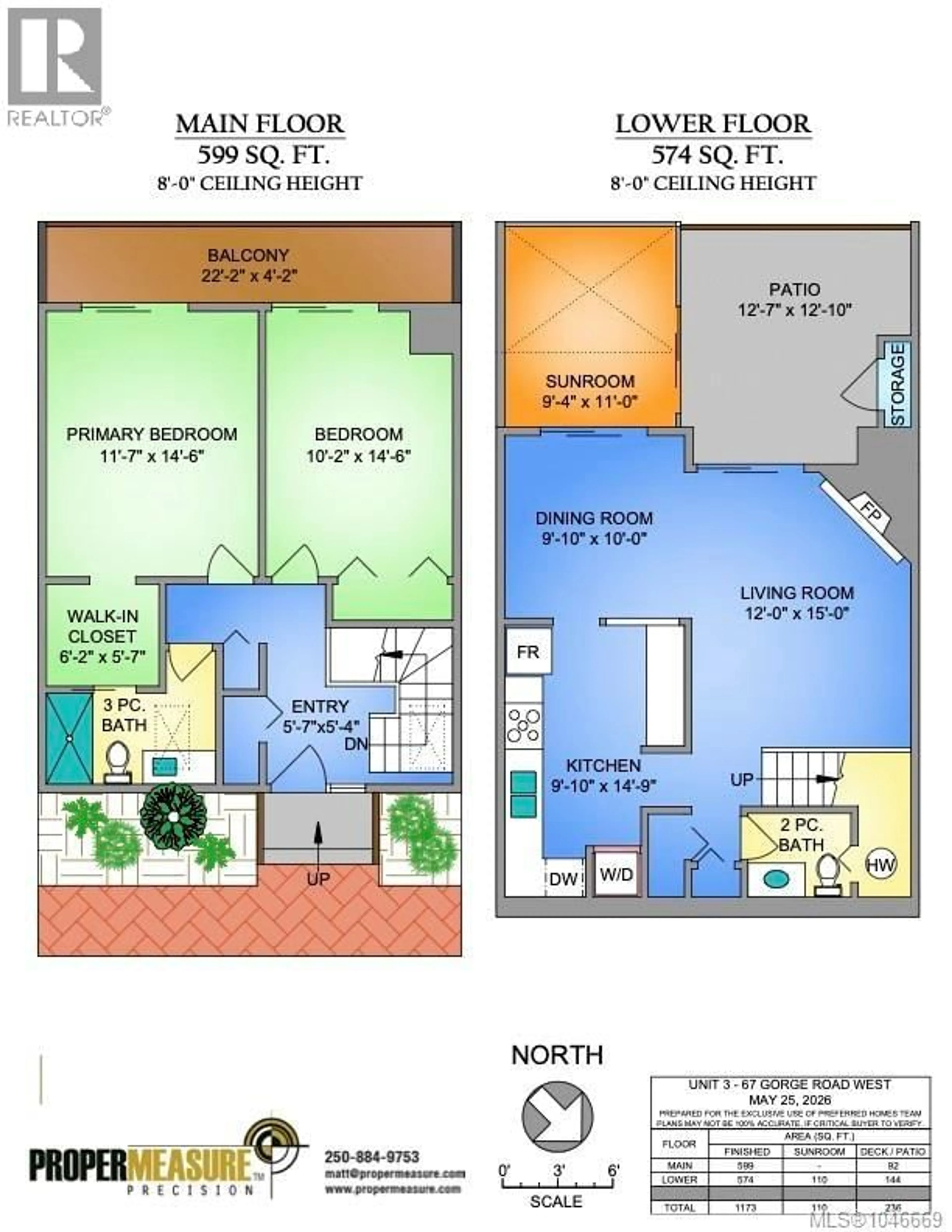 Floor plan for 3 - 67 GORGE ROAD WEST, Saanich British Columbia V9A1L9