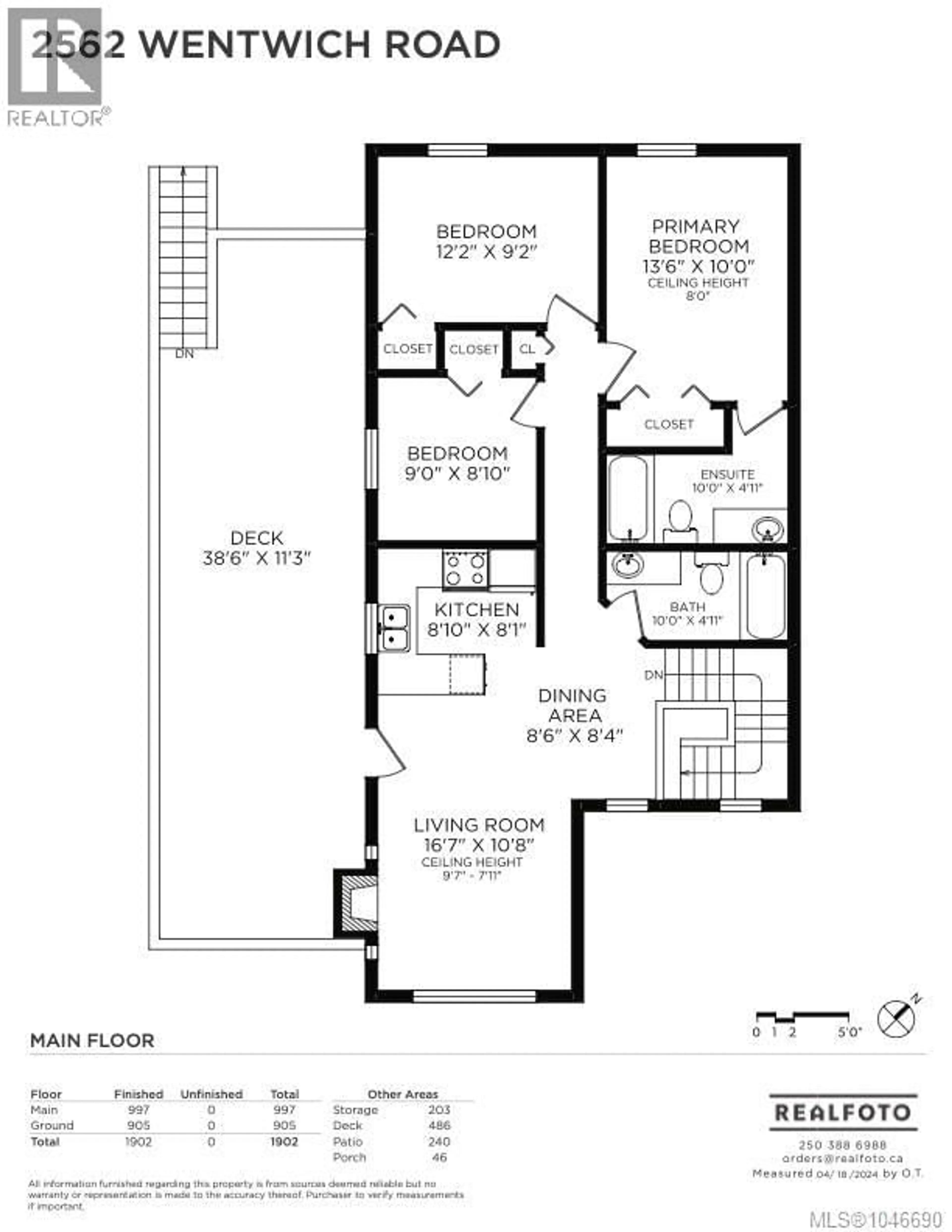 Floor plan for 2562 WENTWICH ROAD, Langford British Columbia V9B3N4