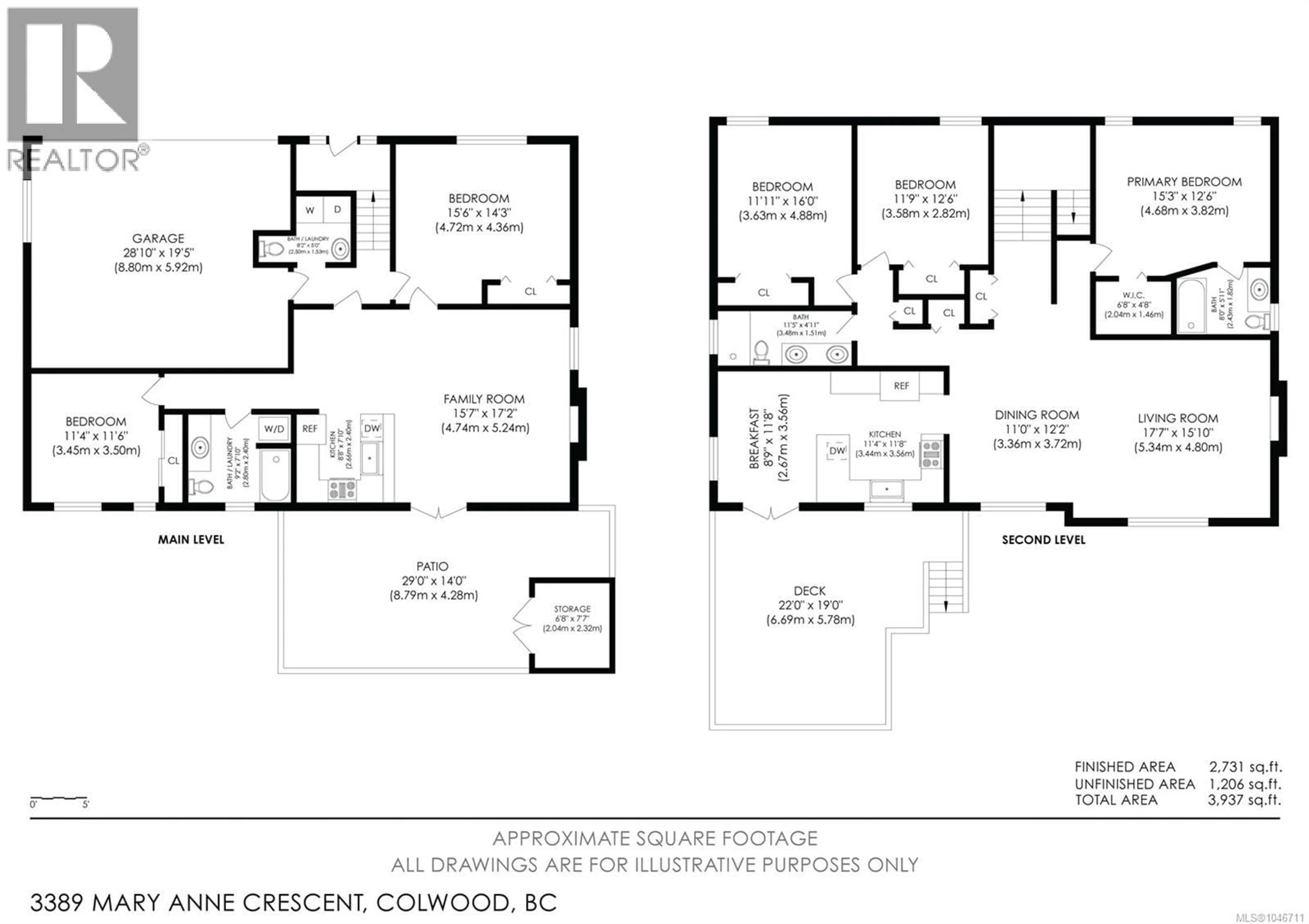 Floor plan for 3389 MARY ANNE CRESCENT, Colwood British Columbia V9C3J6