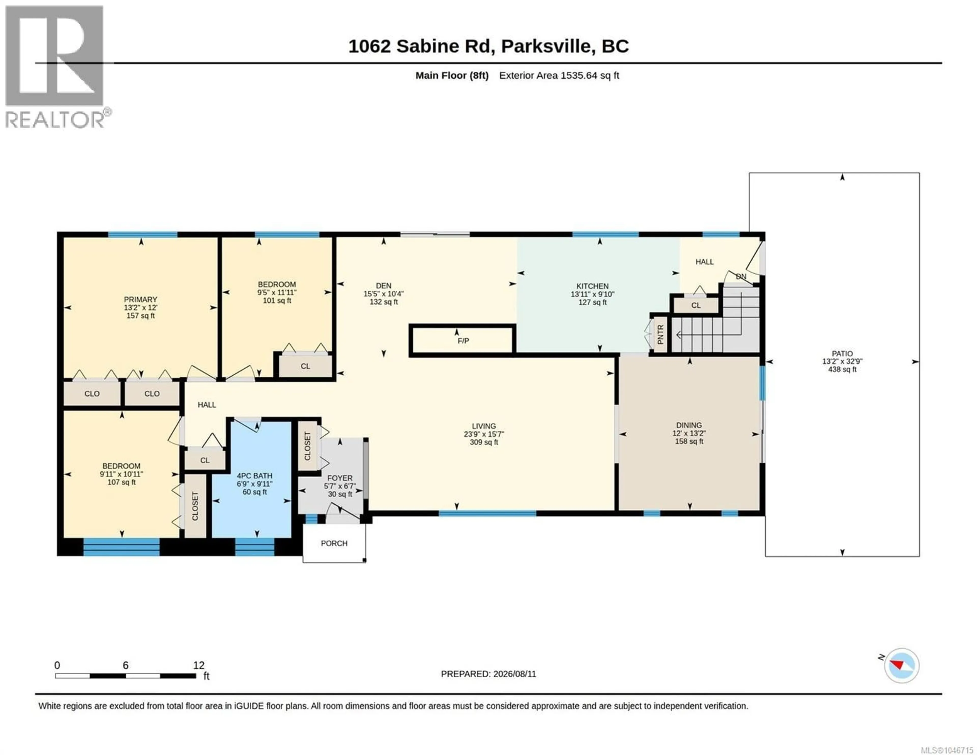 Floor plan for 1062 SABINE ROAD, Parksville British Columbia V9P1S9