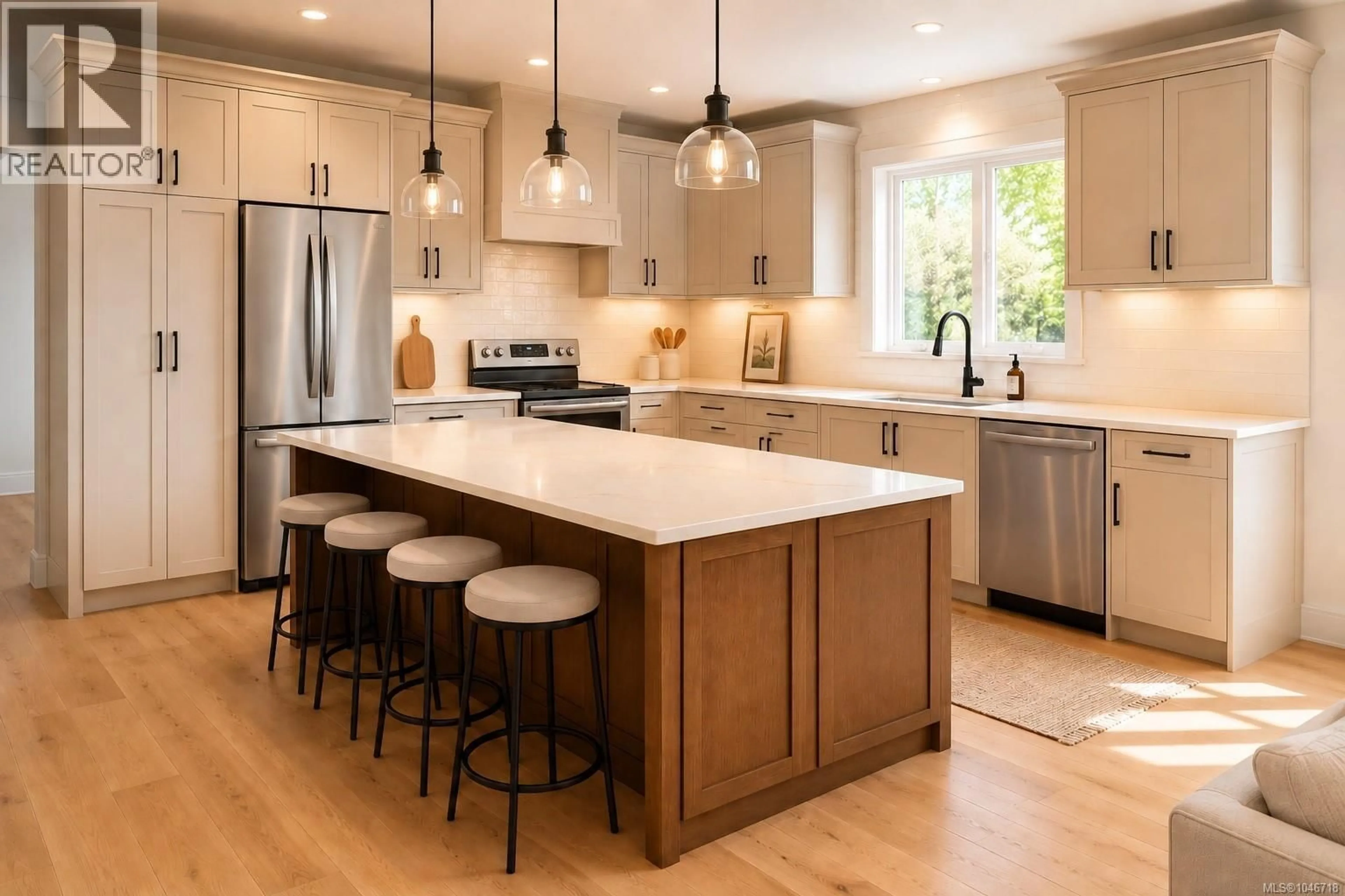 Open concept kitchen, wood/laminate floor for D - 2093 KENNEDY STREET, Sooke British Columbia V9Z0Z1