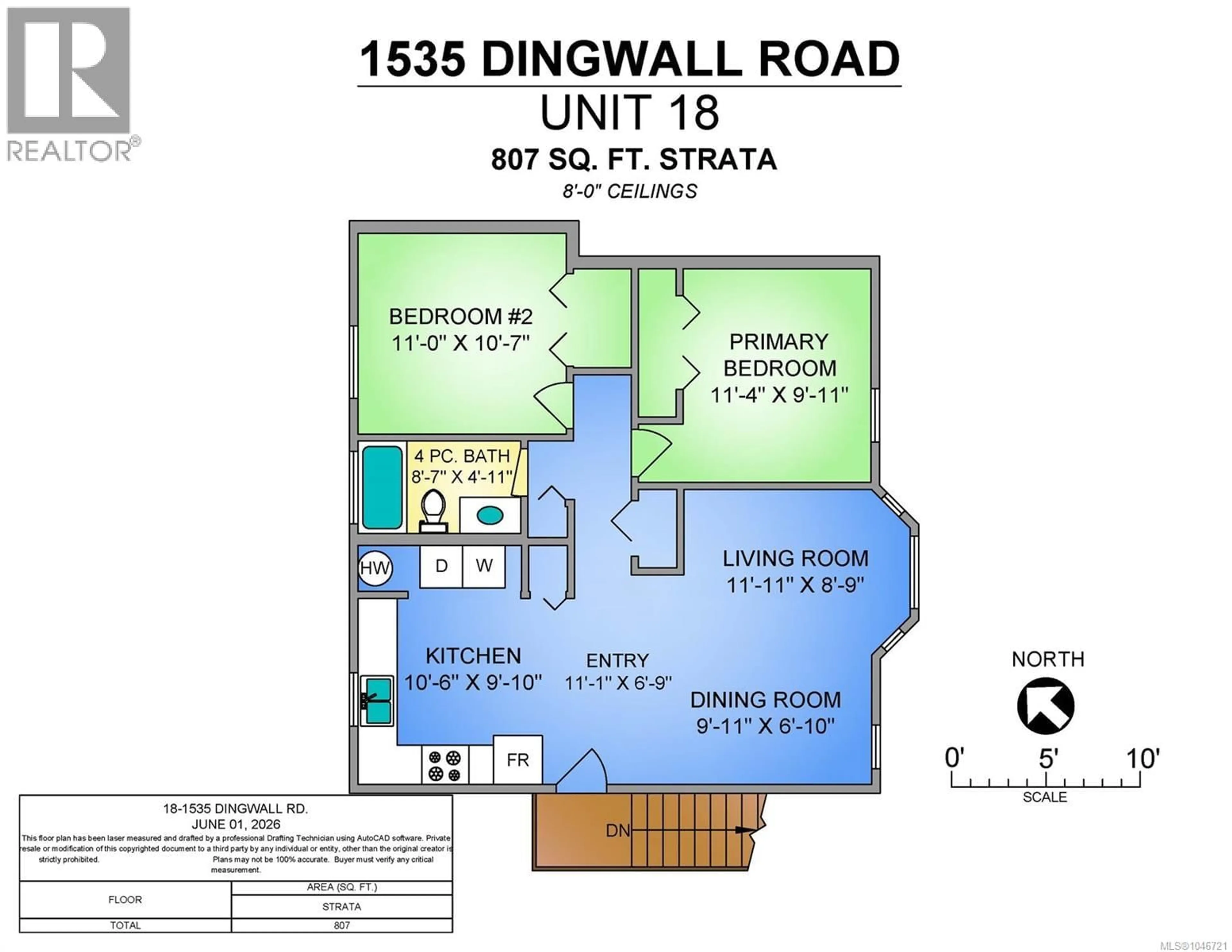 Floor plan for 18 - 1535 DINGWALL ROAD, Courtenay British Columbia V9N3S8