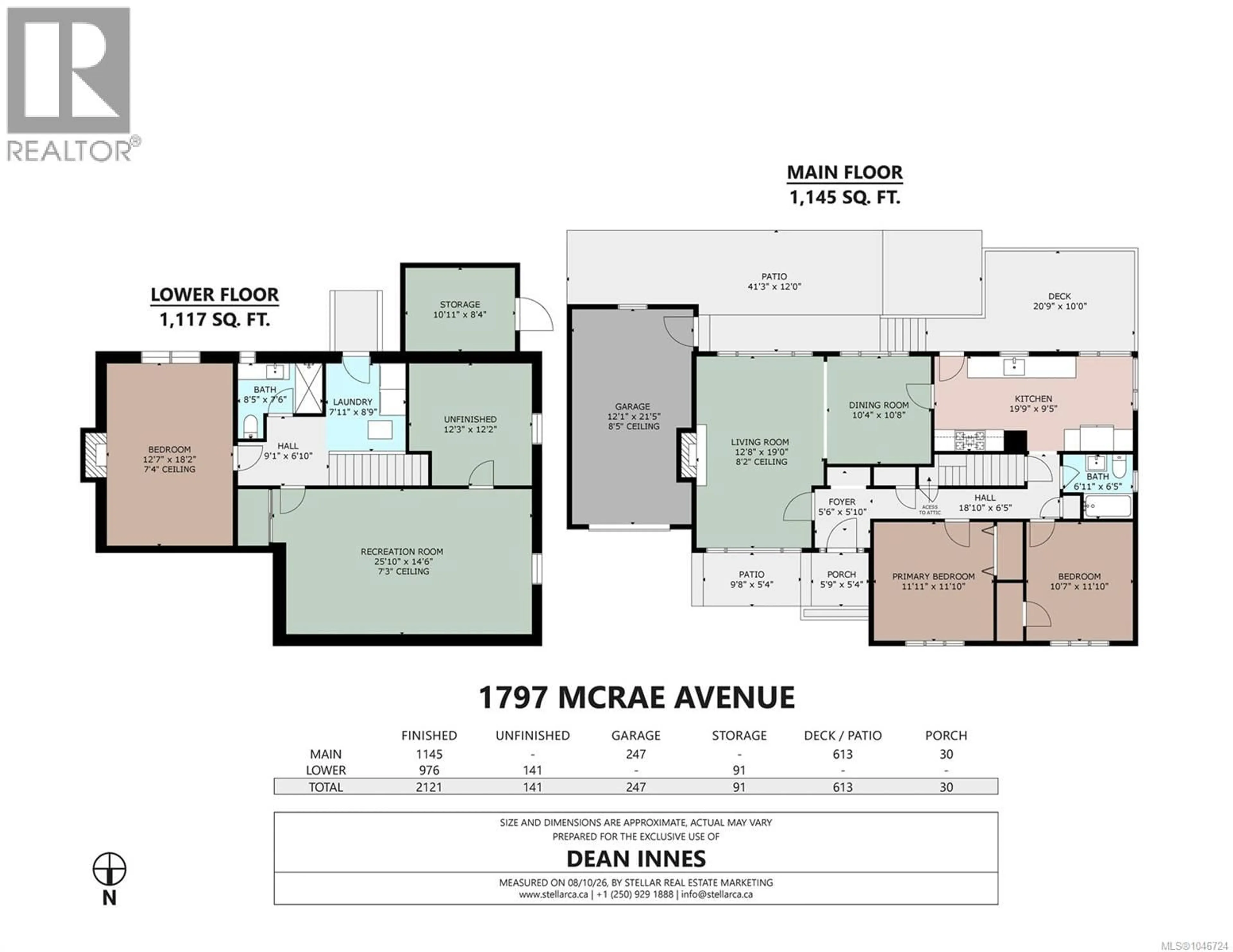 Floor plan for 1797 MCRAE AVENUE, Saanich British Columbia V8P1J2