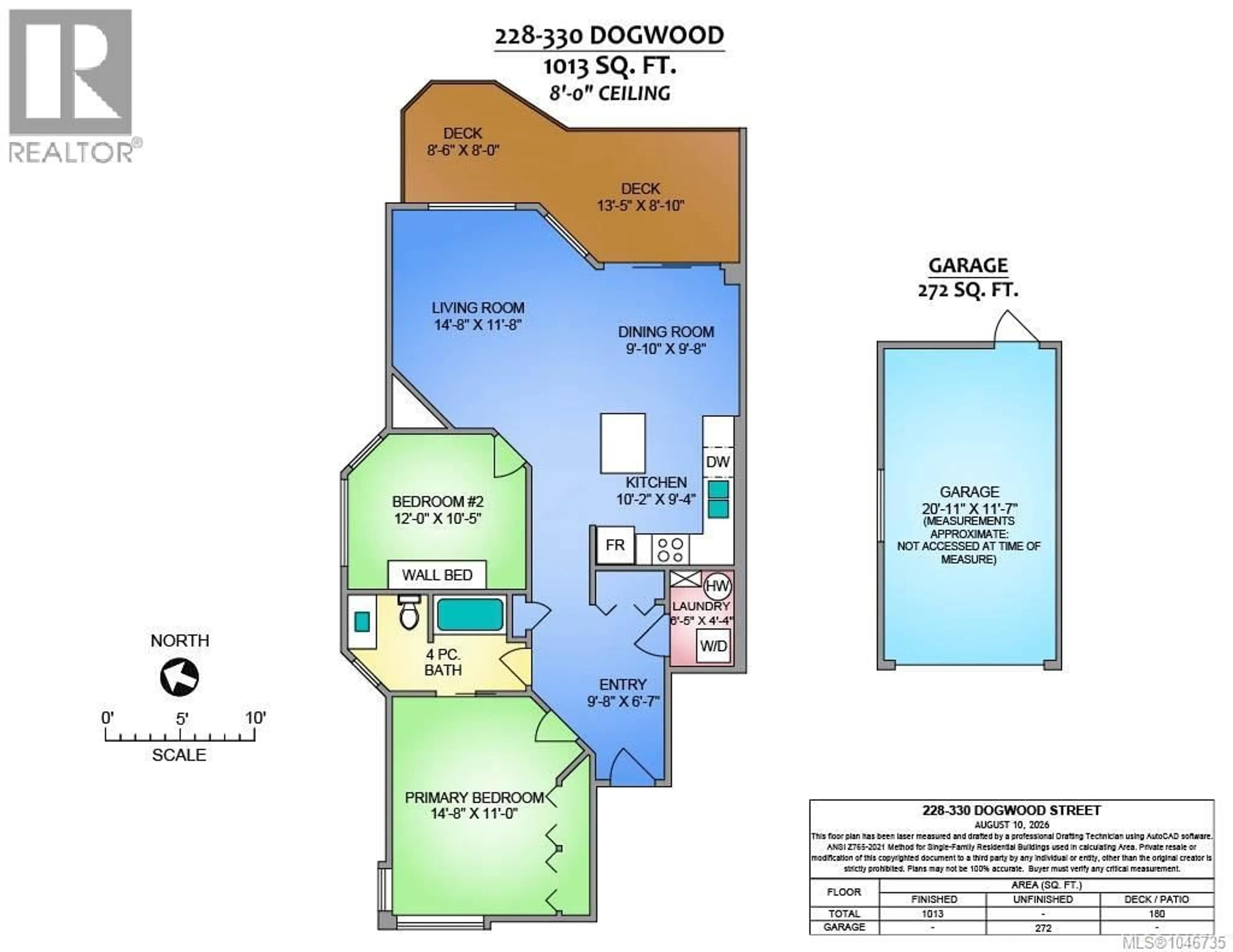 Floor plan for 228 - 330 DOGWOOD STREET, Parksville British Columbia V9P1P7