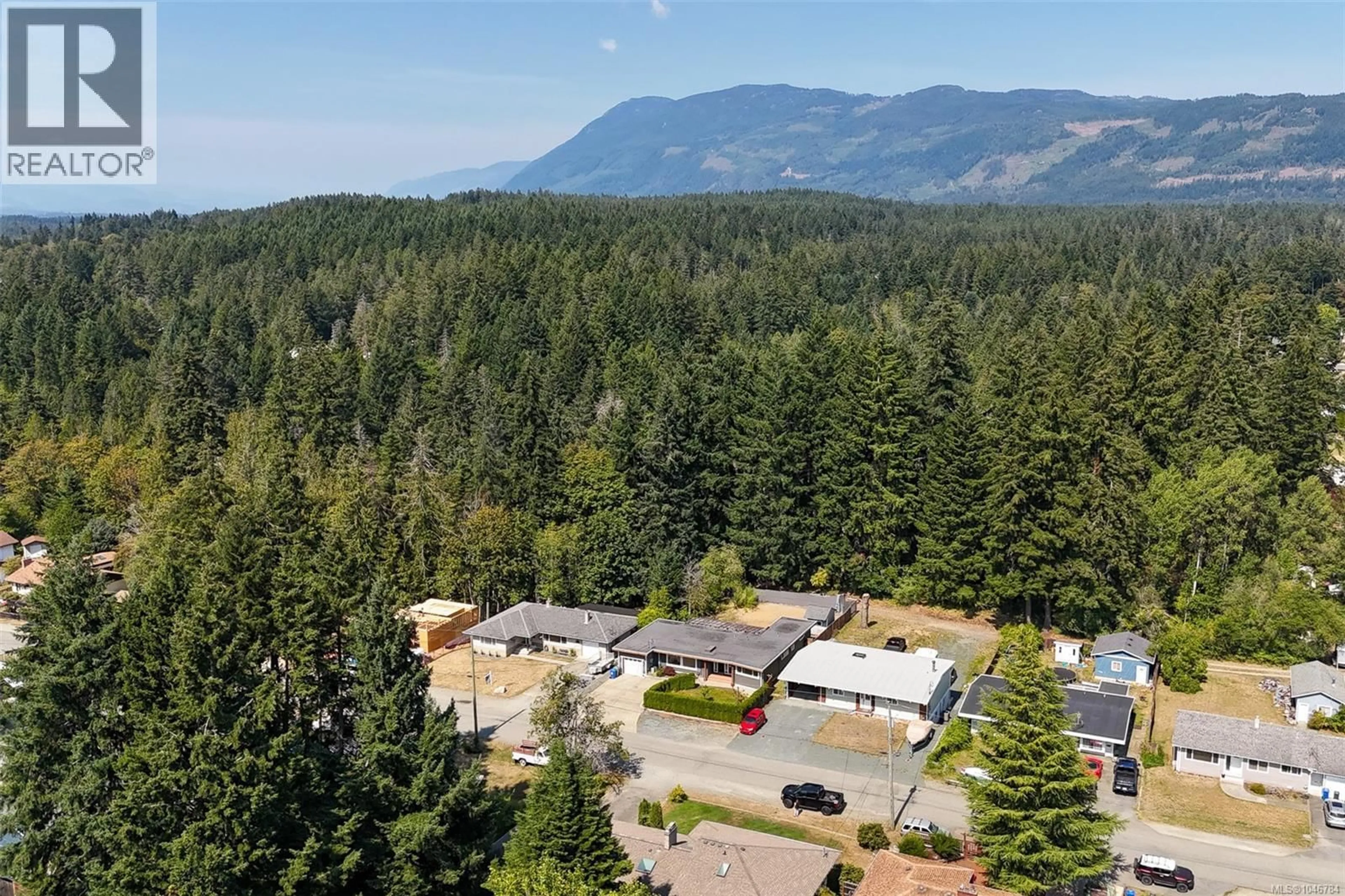 A pic from outside/outdoor area/front of a property/back of a property/a pic from drone, forest/trees view for 4281 MICHIGAN ROAD, Port Alberni British Columbia V9Y5Z4