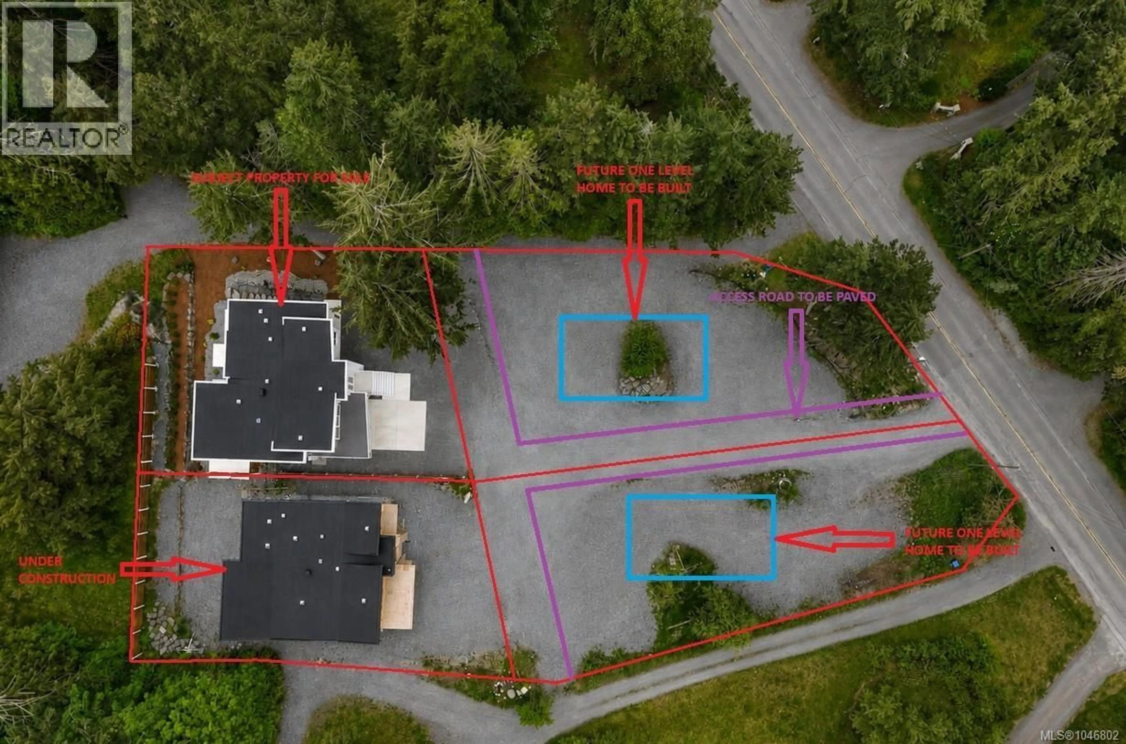 A pic from outside/outdoor area/front of a property/back of a property/a pic from drone, street for 2528 MILL BAY ROAD, Mill Bay British Columbia V0R2P1