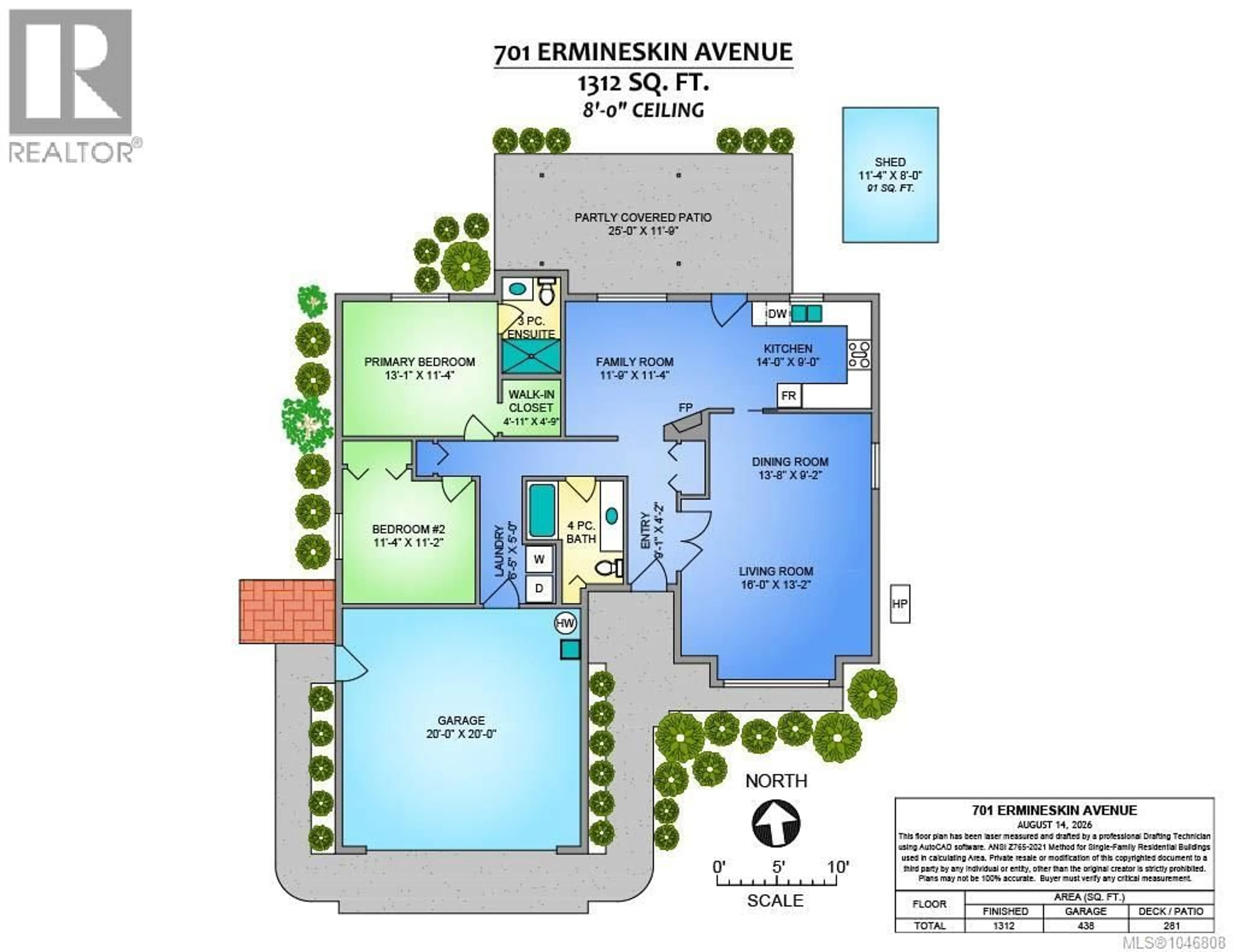 Floor plan for 701 ERMINESKIN AVENUE, Parksville British Columbia V9P2L4