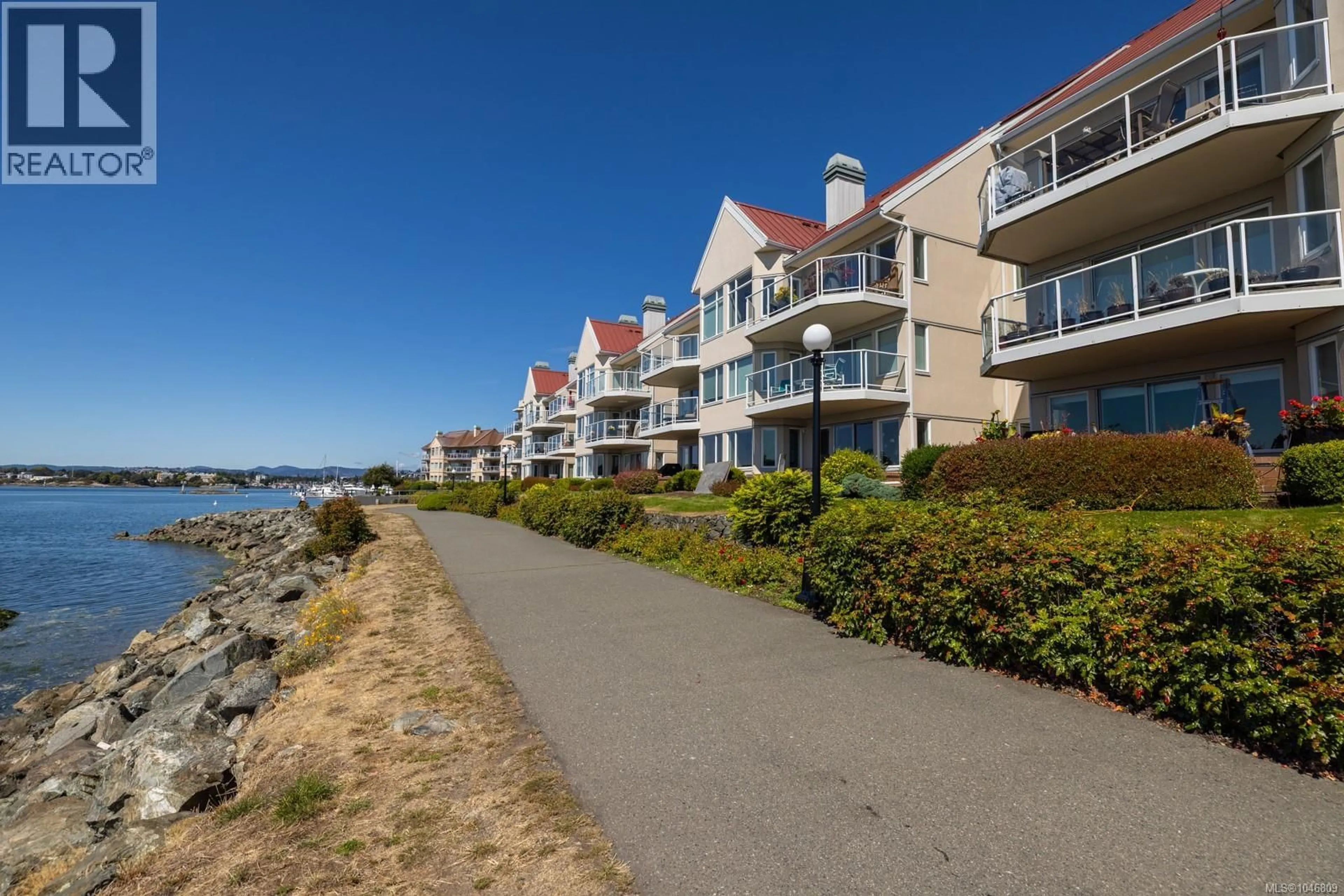 Patio, water/lake/river/ocean view for 209 - 55 SONGHEES ROAD, Victoria British Columbia V9A6T3
