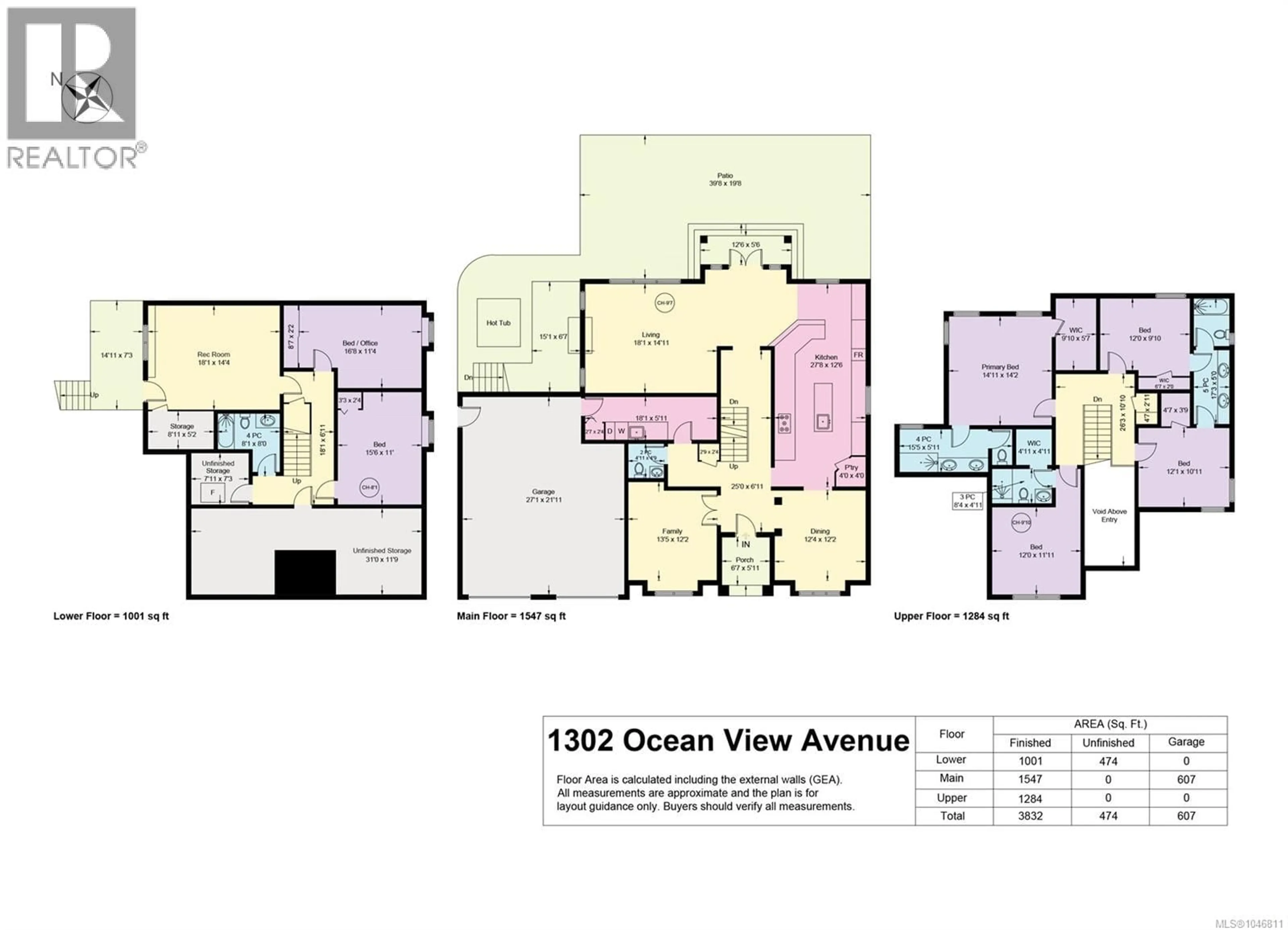 Floor plan for 1302 OCEAN VIEW AVENUE, Comox British Columbia V9M3R2