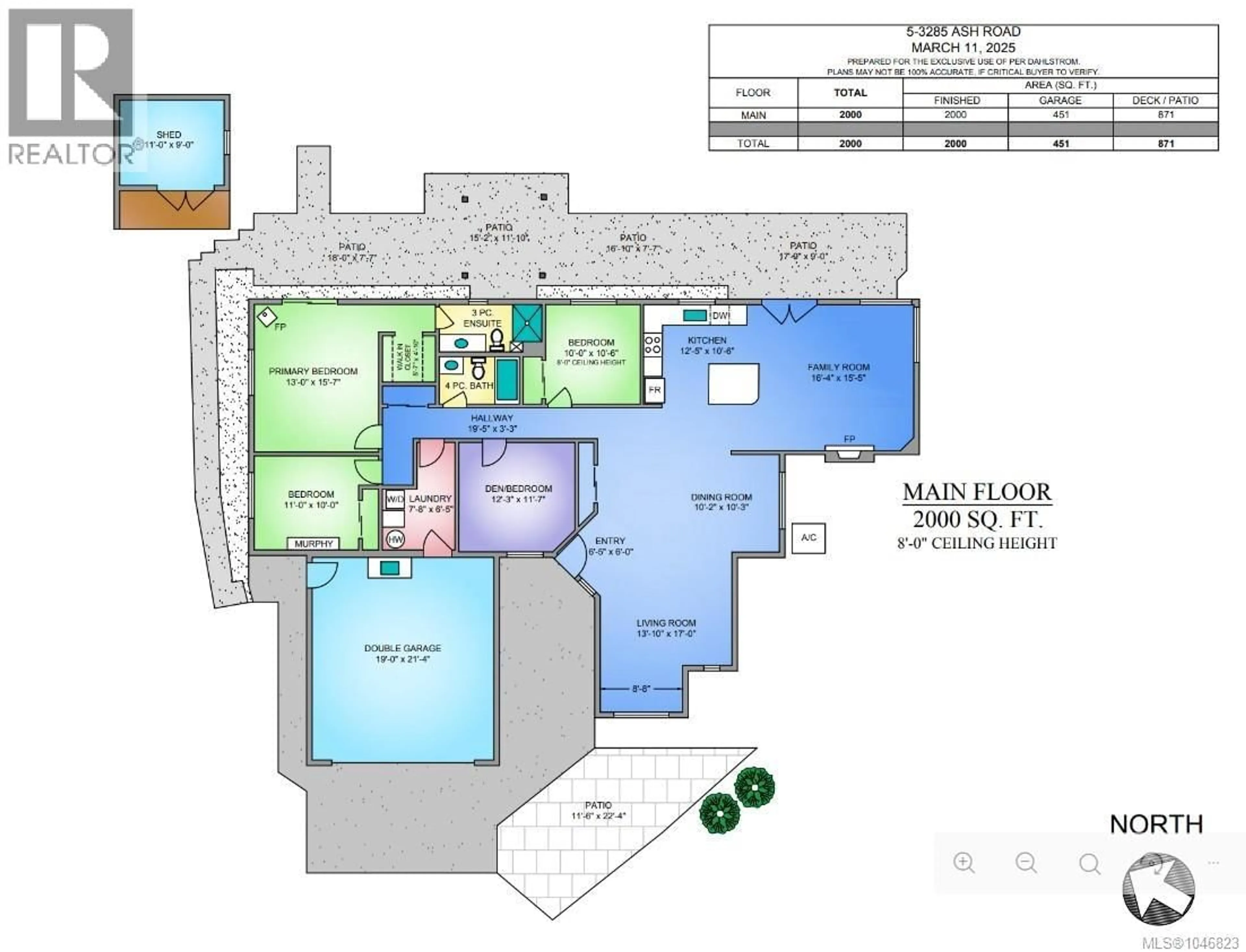 Floor plan for 5 - 3285 ASH ROAD, Chemainus British Columbia V0R1K0