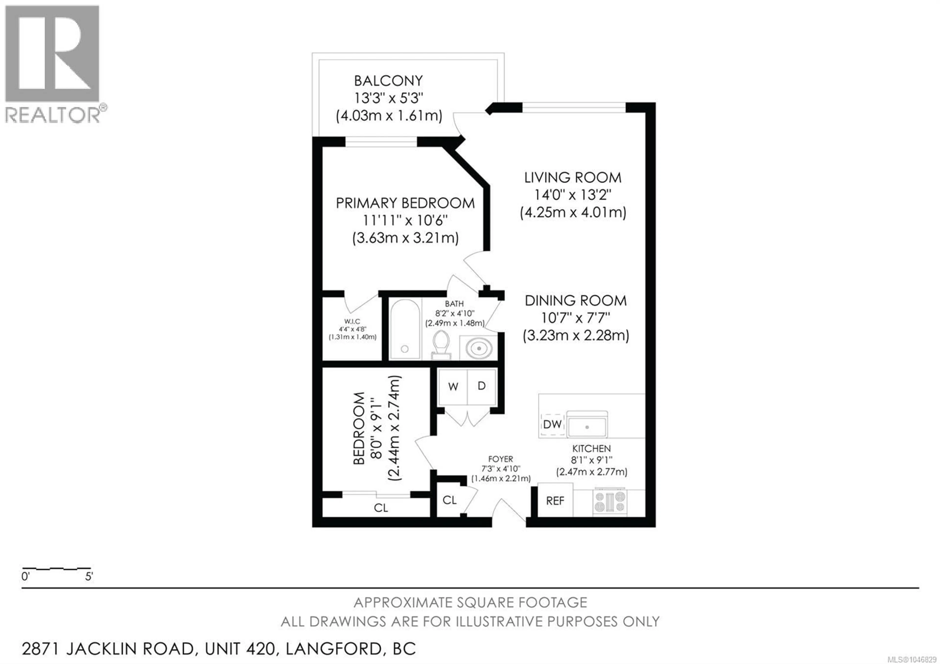 Floor plan for 420 - 2871 JACKLIN ROAD, Langford British Columbia V9B0P3