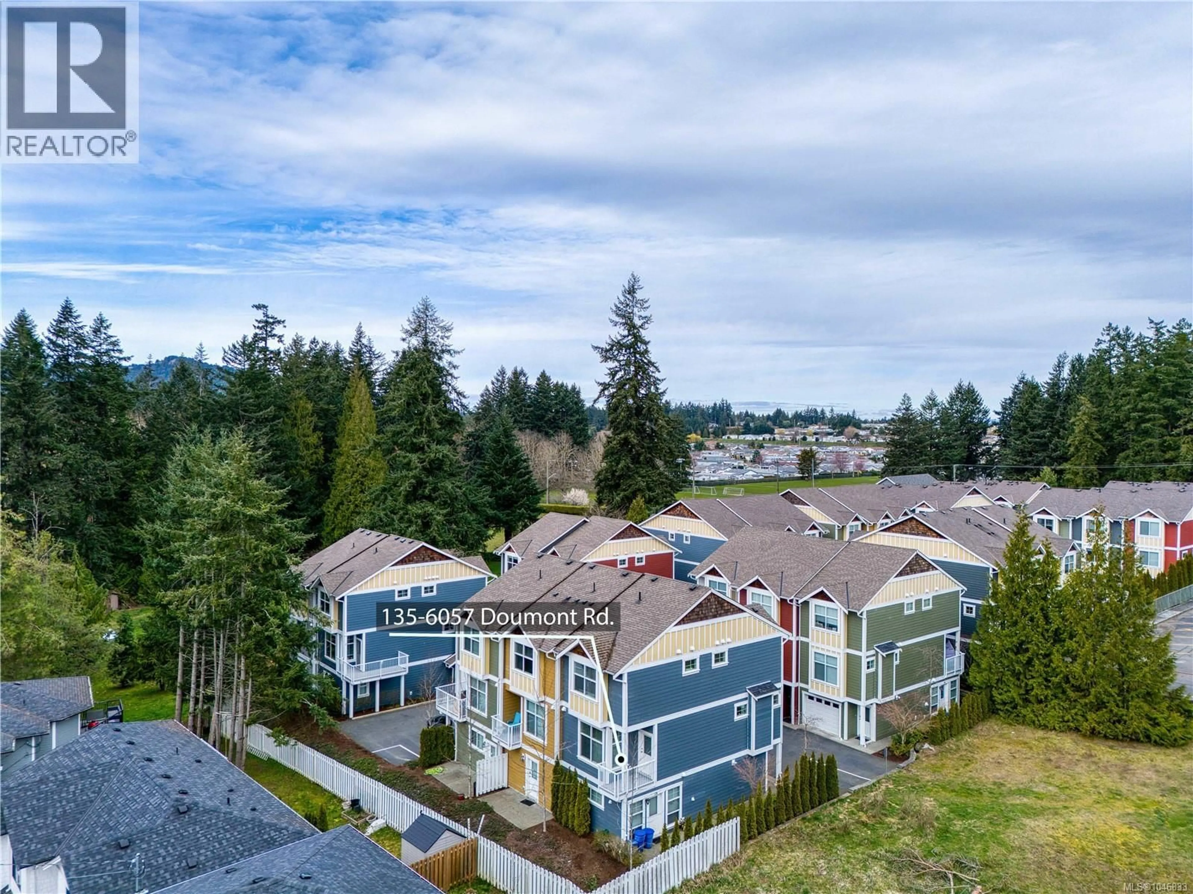 A pic from outside/outdoor area/front of a property/back of a property/a pic from drone, mountain view for 135 - 6057 DOUMONT ROAD, Nanaimo British Columbia V9T0G3