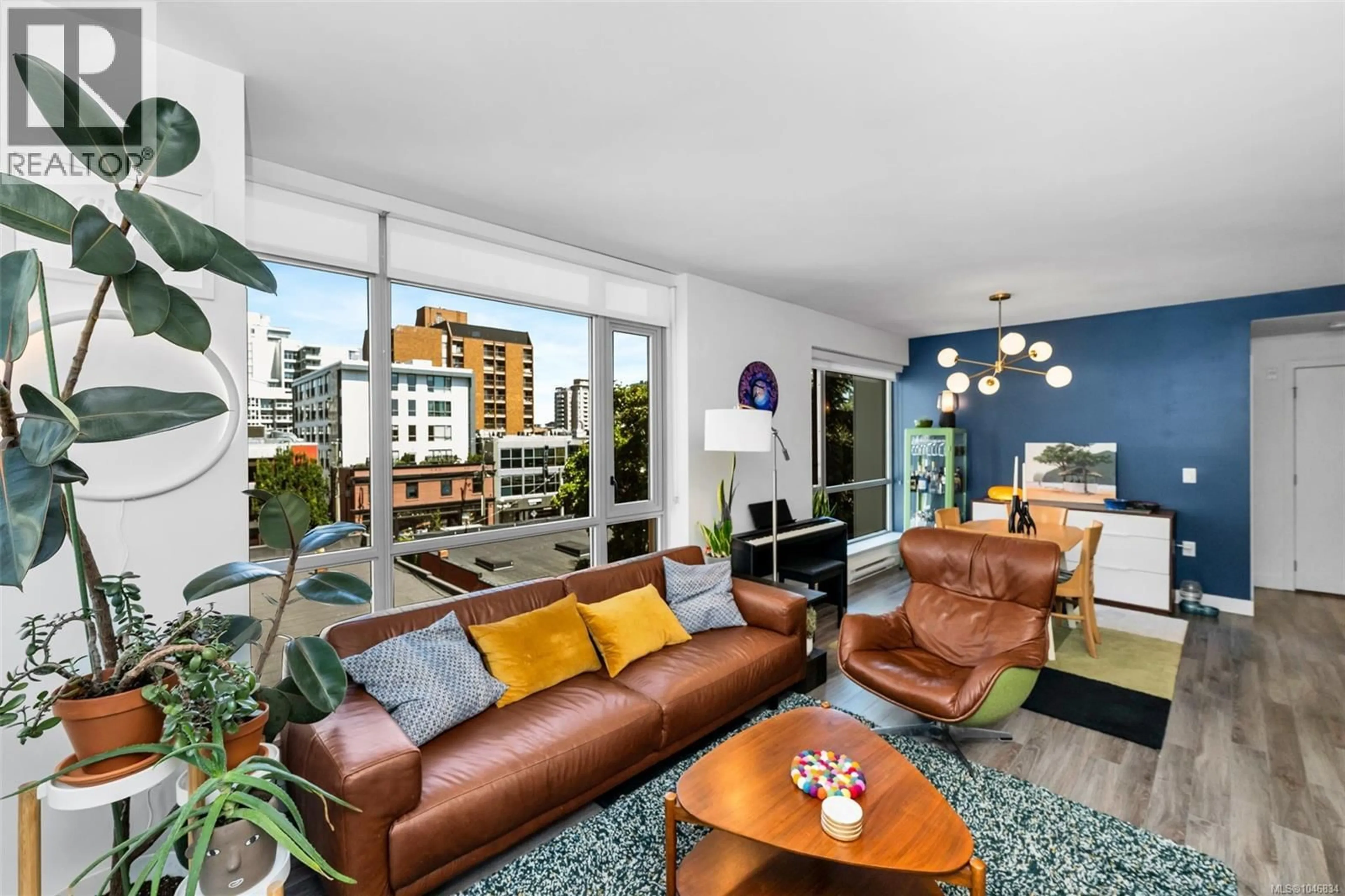 Living room with furniture, unknown for 402 - 838 BROUGHTON STREET, Victoria British Columbia V8W1E4