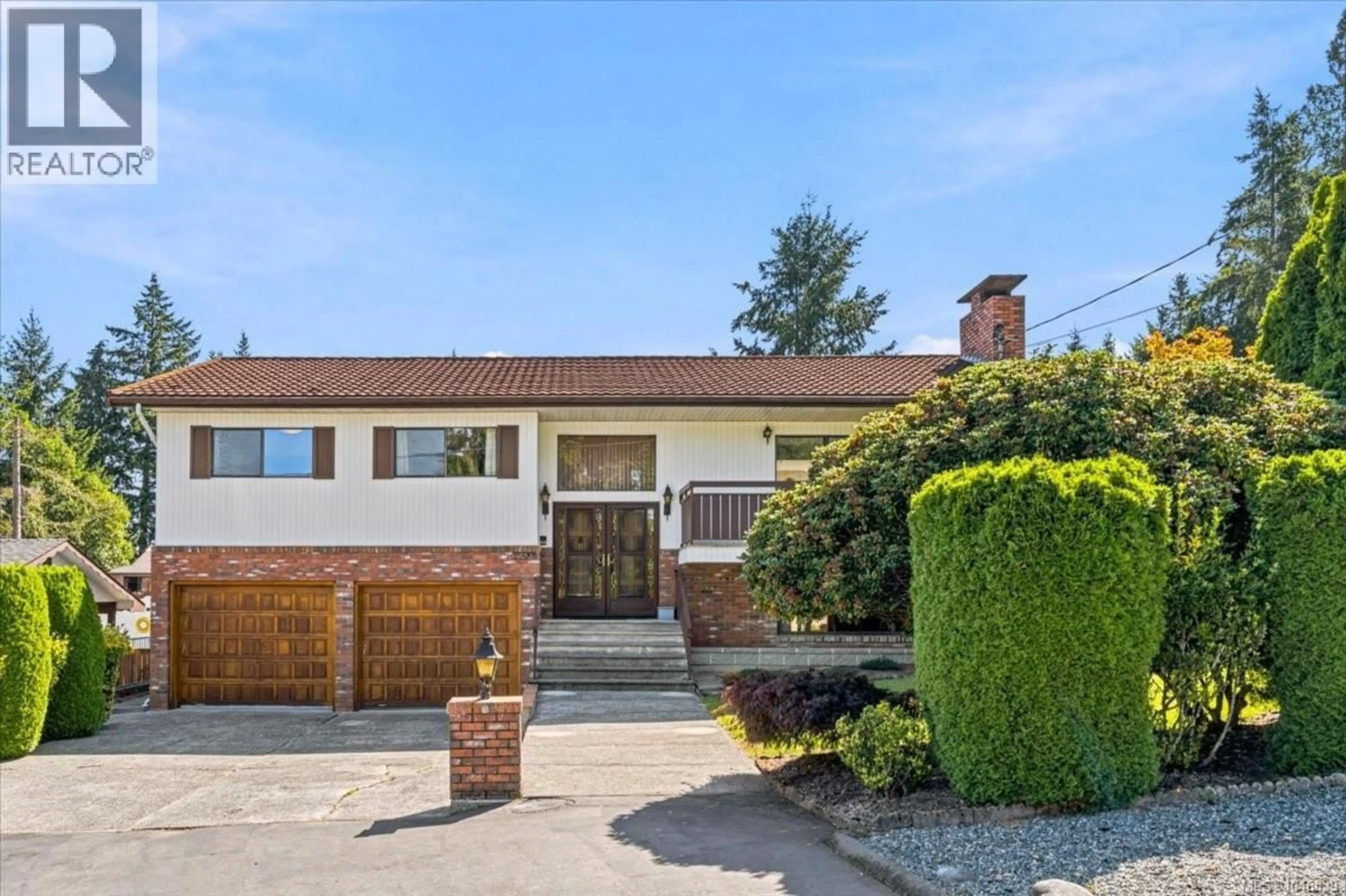 Home with brick exterior material, street for 5500 KENWILL DRIVE, Nanaimo British Columbia V9T5M5