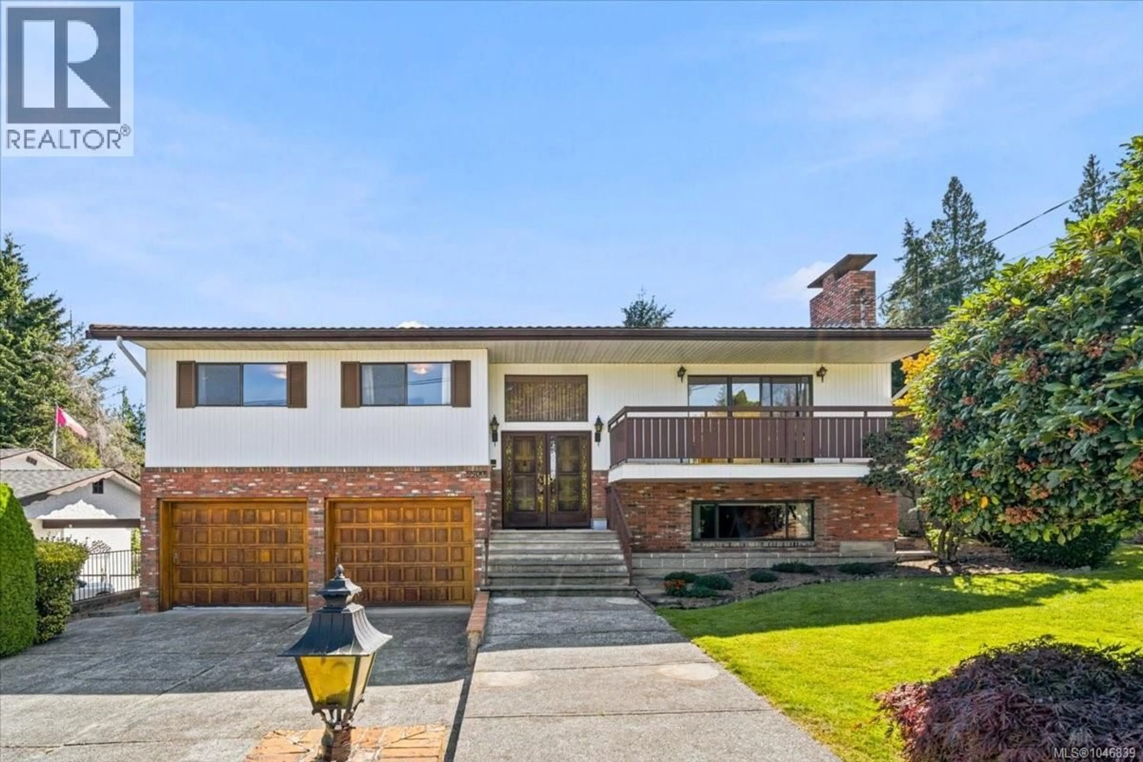 Home with brick exterior material, street for 5500 KENWILL DRIVE, Nanaimo British Columbia V9T5M5