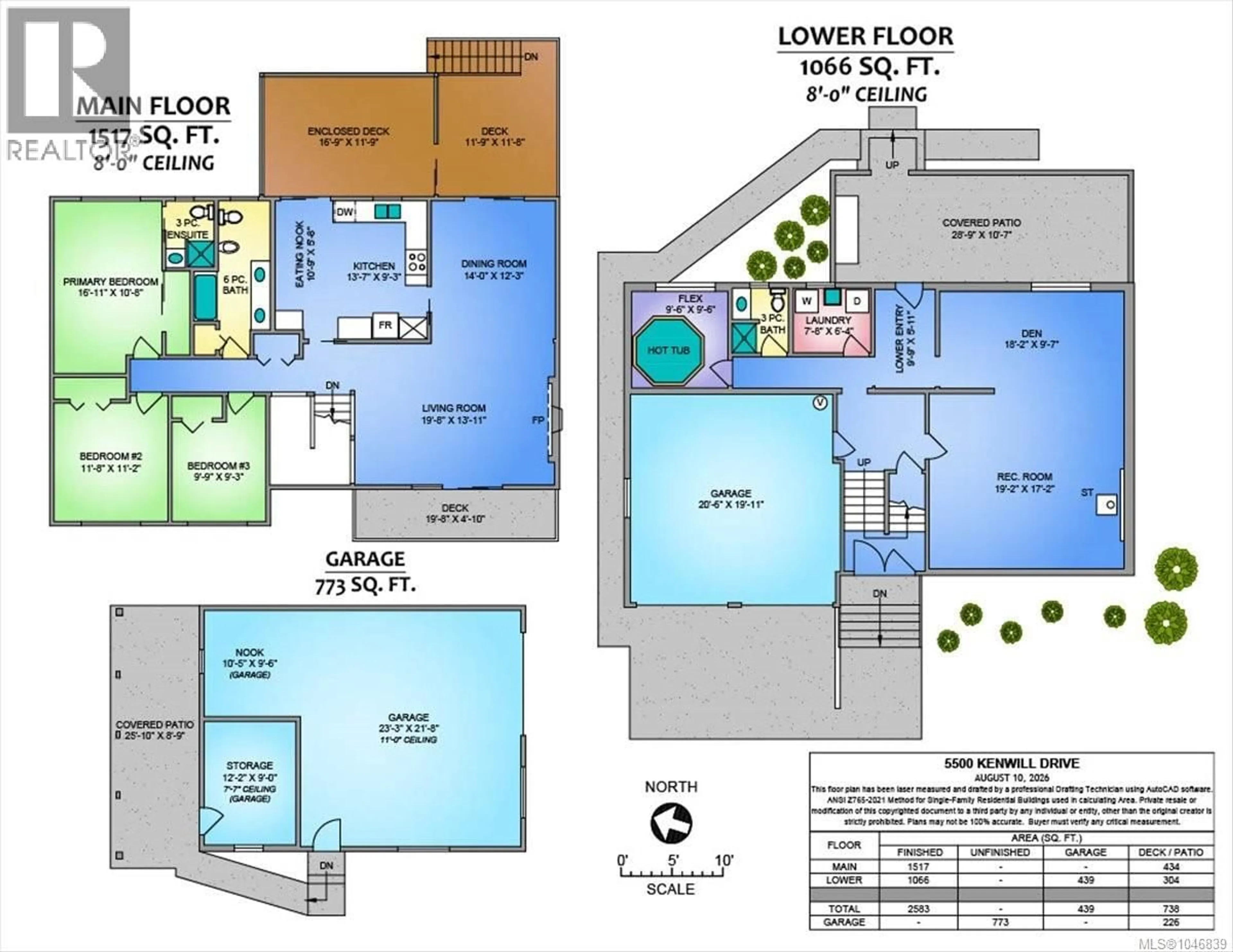 Floor plan for 5500 KENWILL DRIVE, Nanaimo British Columbia V9T5M5