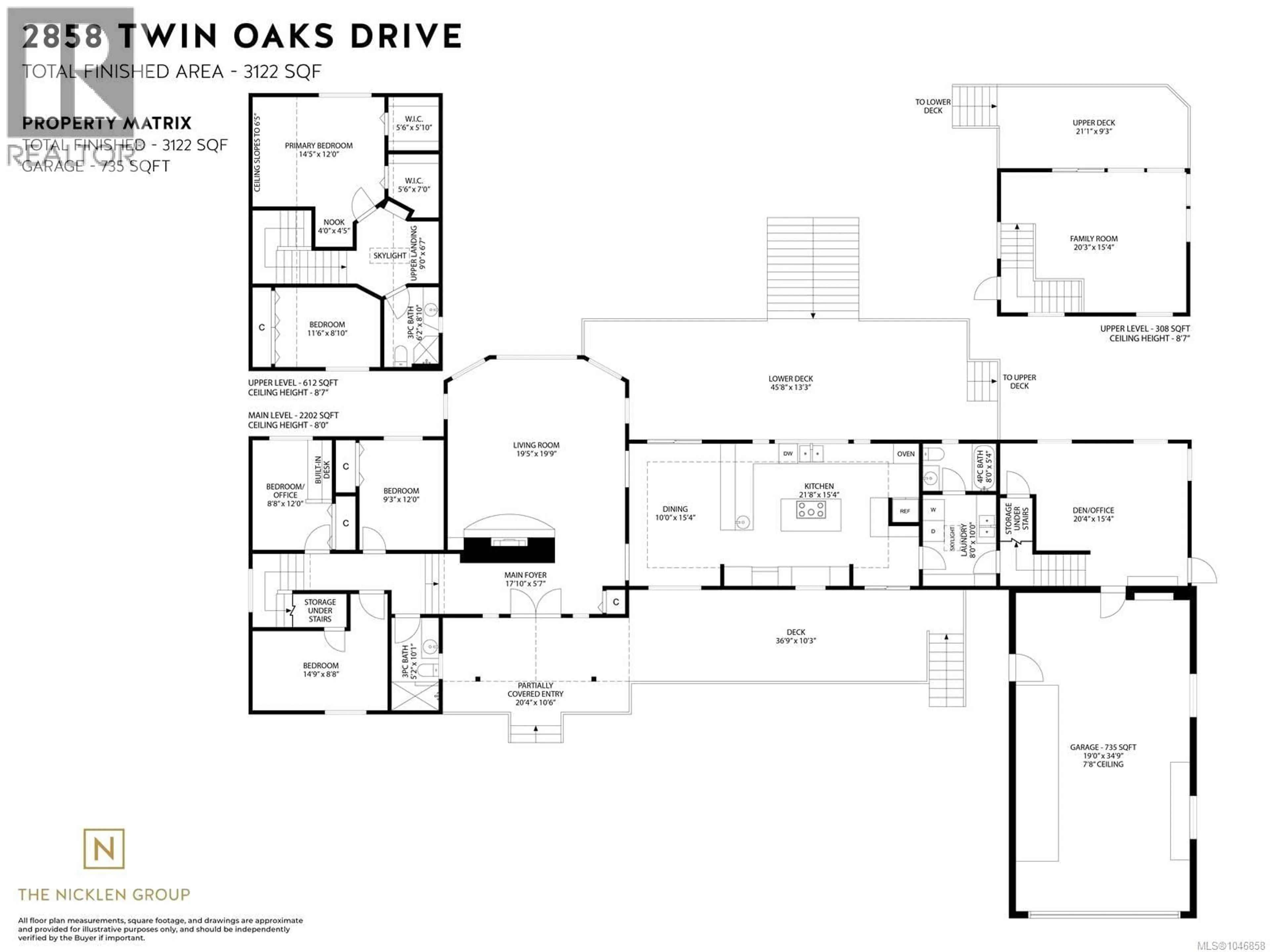 Floor plan for 2858 TWIN OAKS DRIVE, Ladysmith British Columbia V9G1C7