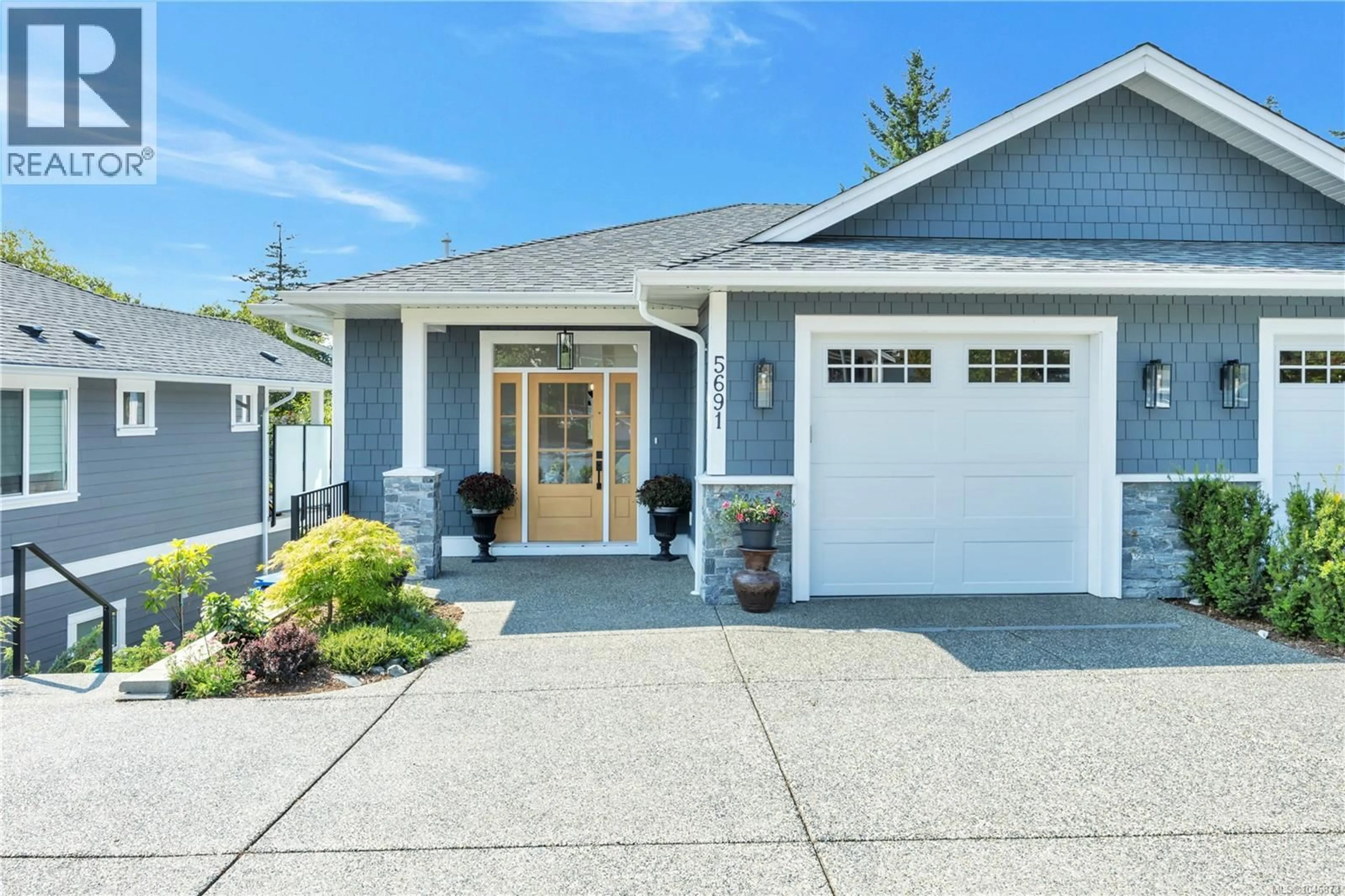 Home with vinyl exterior material, street for 5691 LINLEY VALLEY DRIVE, Nanaimo British Columbia V9T0E4