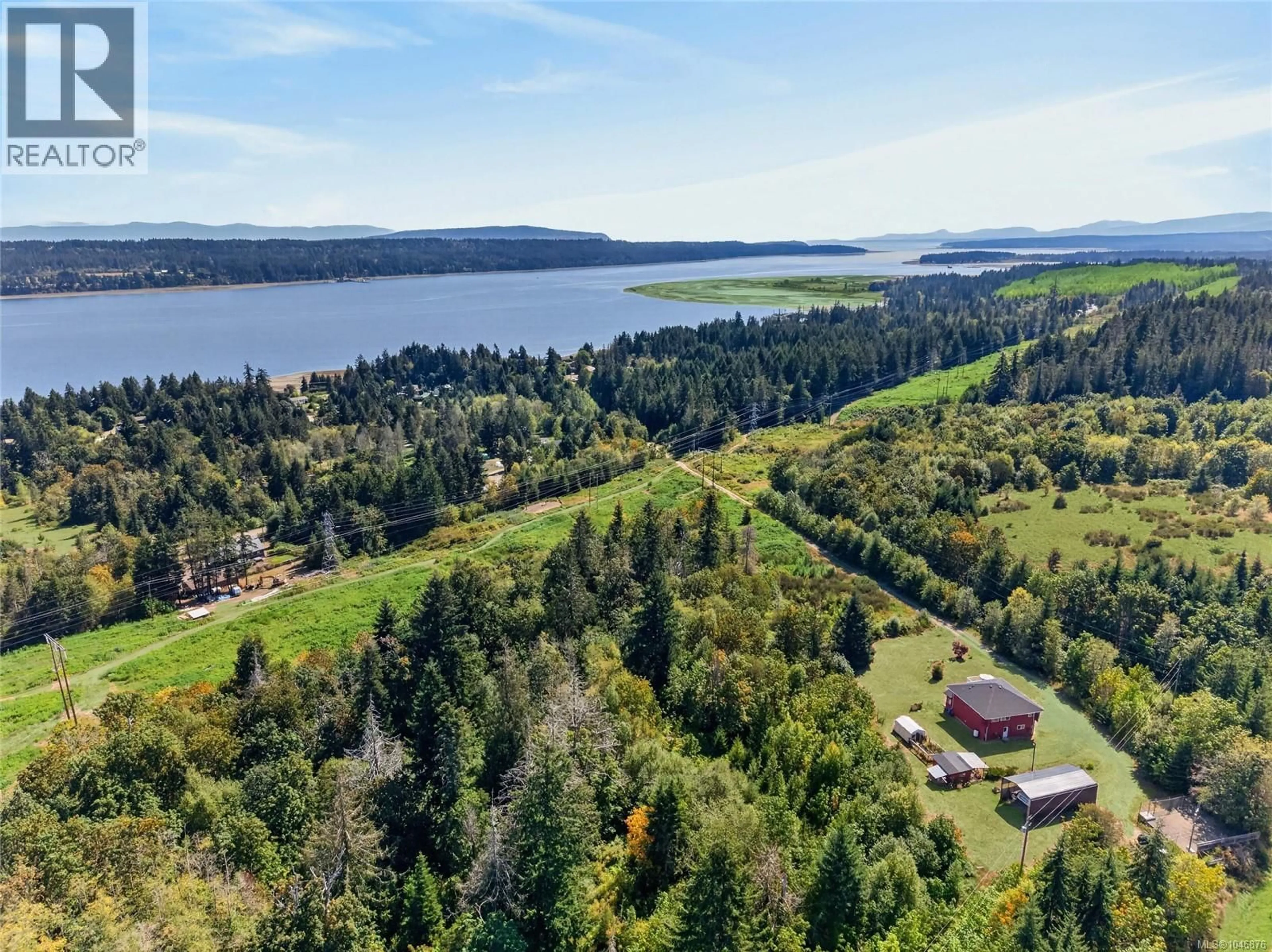 A pic from outside/outdoor area/front of a property/back of a property/a pic from drone, water/lake/river/ocean view for 510 MCKAY ROAD, Fanny Bay British Columbia V0R1W0