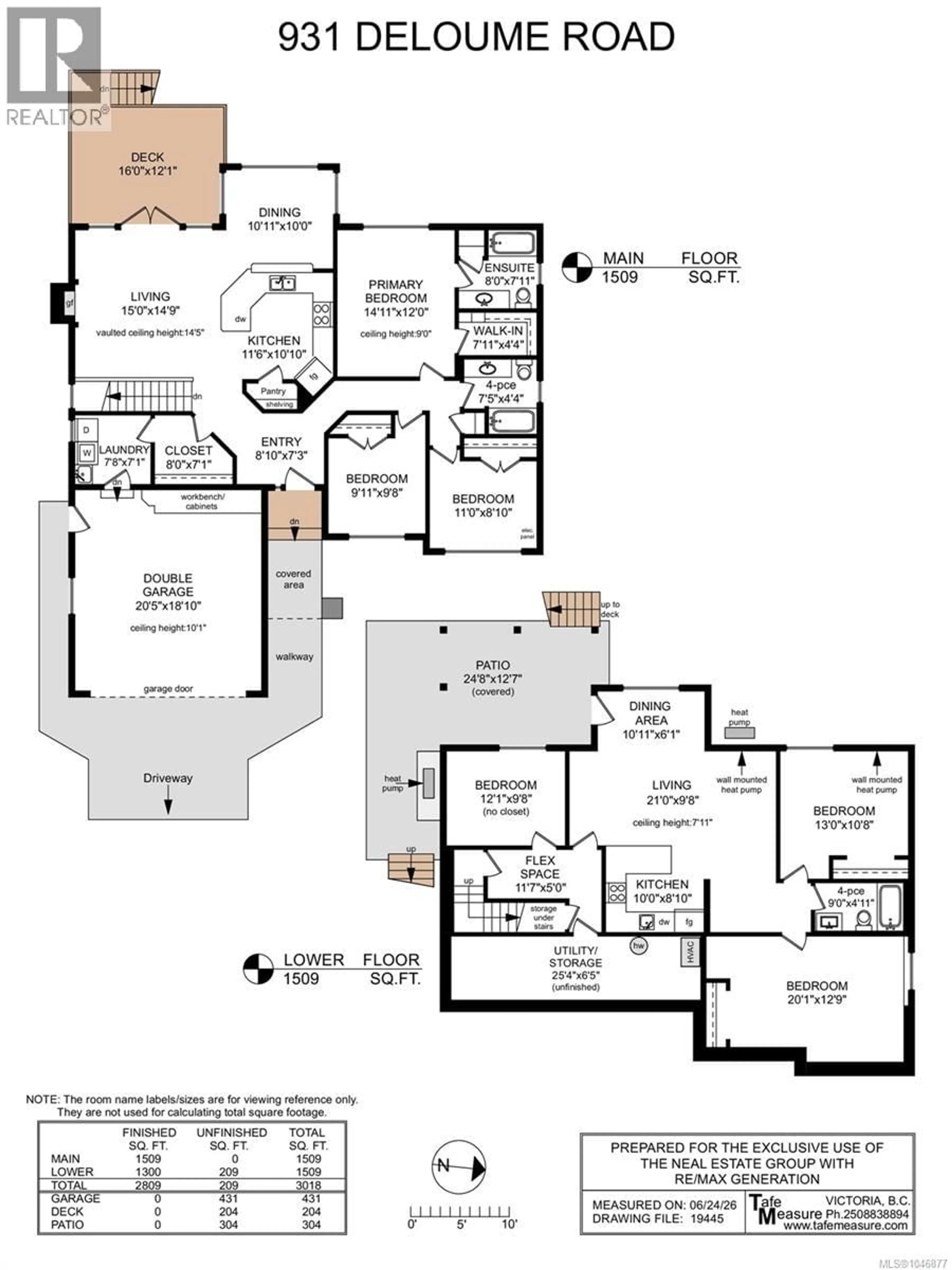 Floor plan for 931 DELOUME ROAD, Mill Bay British Columbia V0R2P1