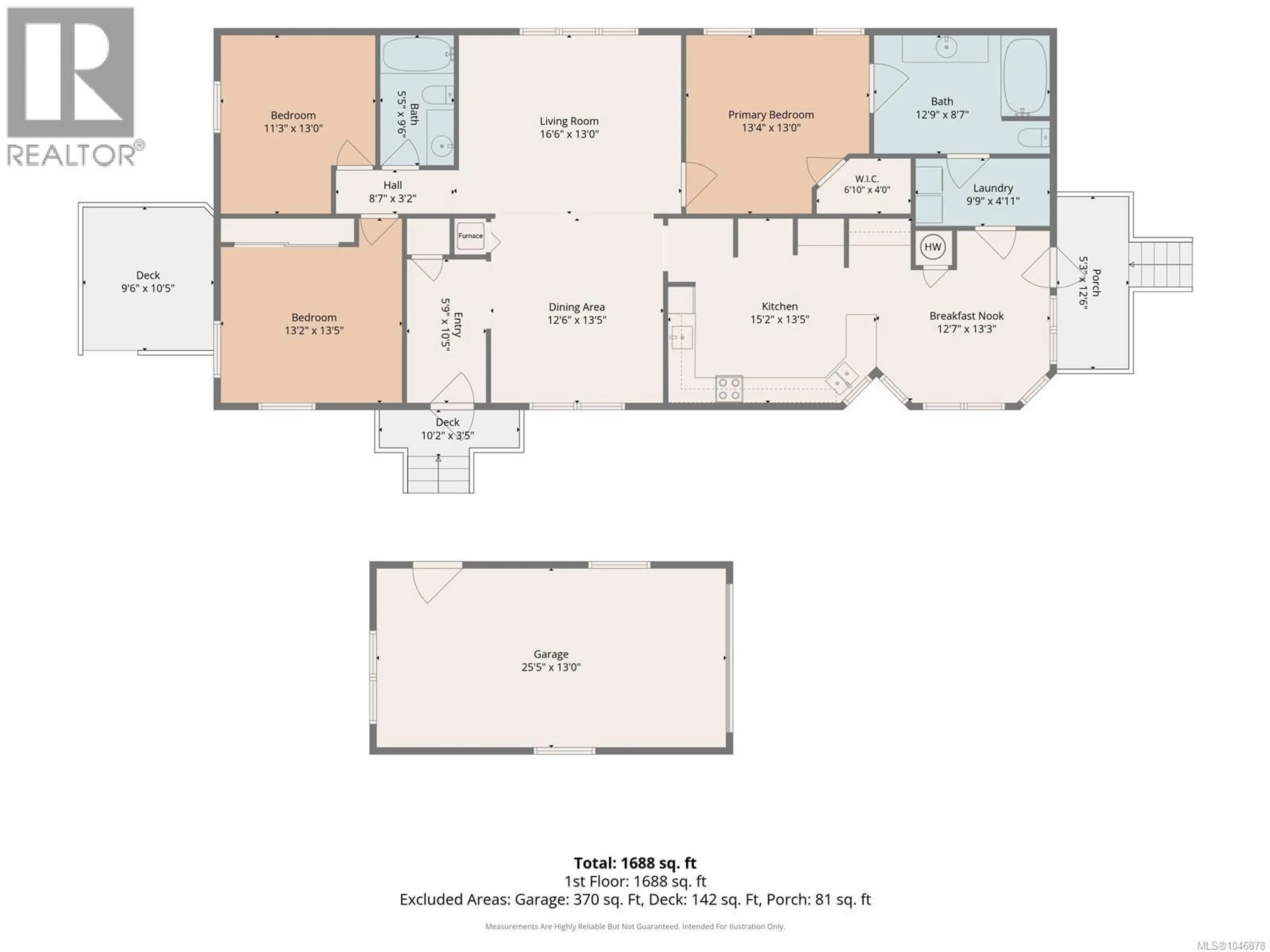 Floor plan for 1115 SYMONS CRESCENT, Qualicum Beach British Columbia V9K1M8