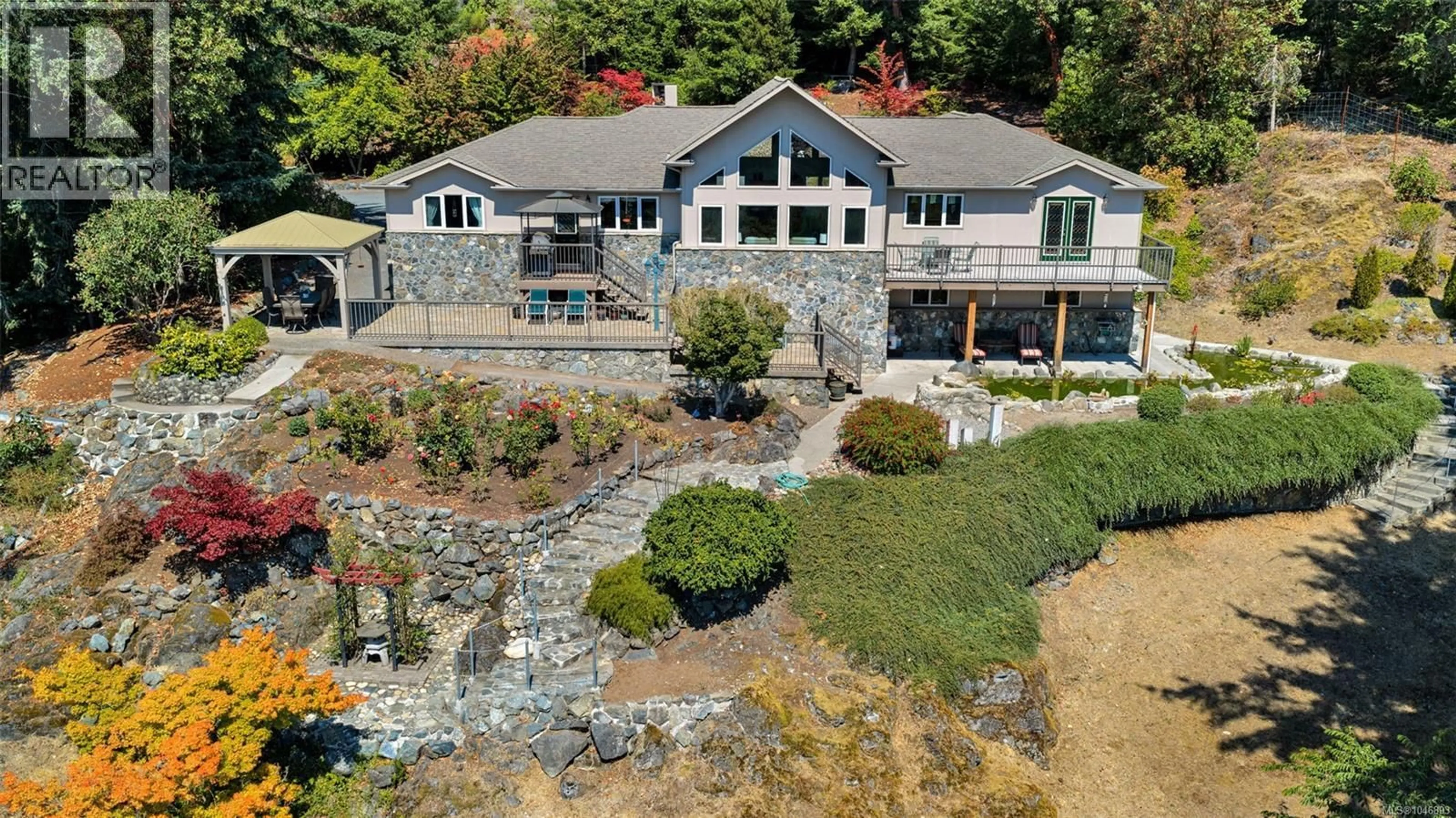 A pic from outside/outdoor area/front of a property/back of a property/a pic from drone, unknown for 402 SEEDTREE ROAD, Sooke British Columbia V9Z1C2