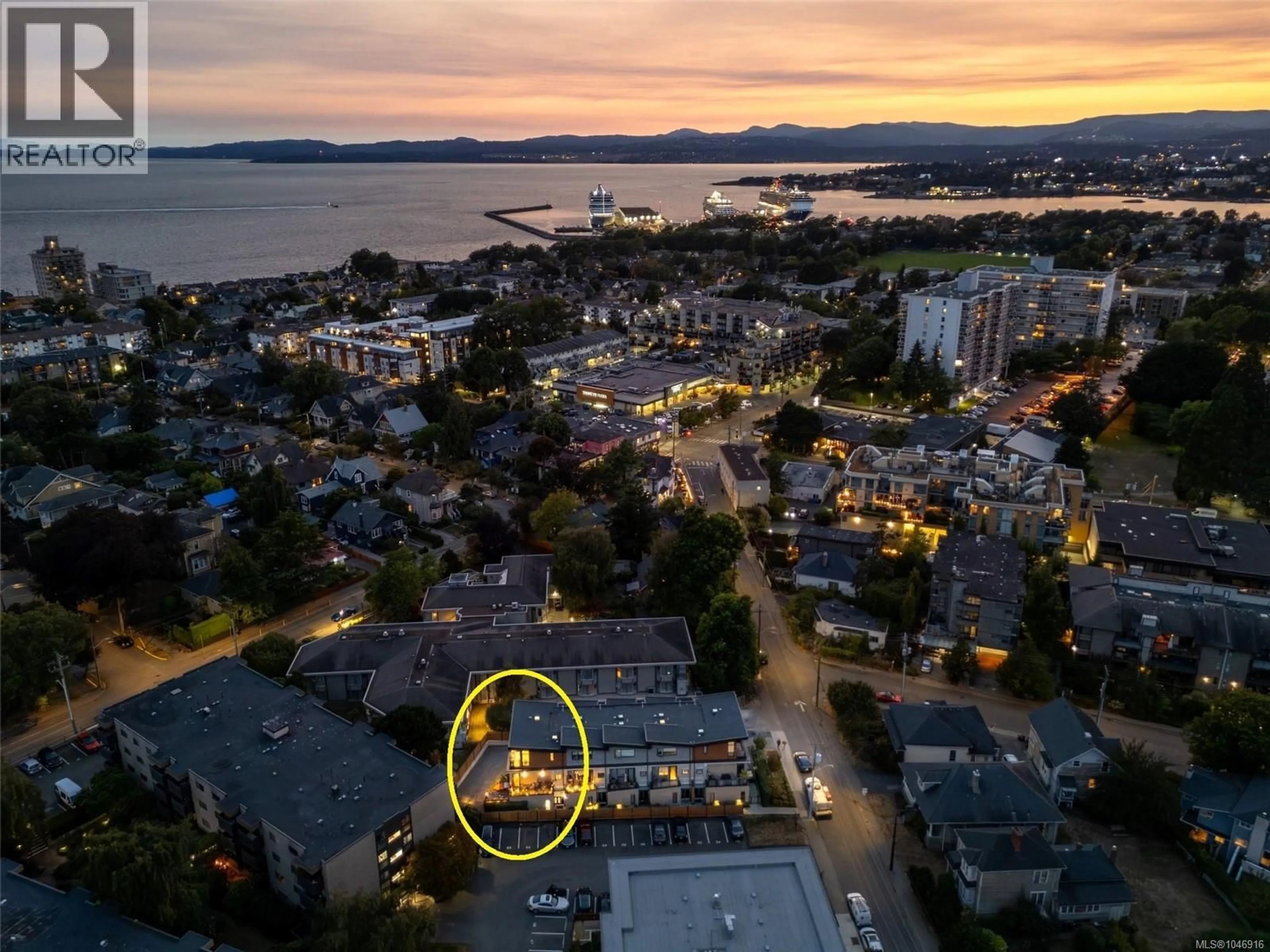 A pic from outside/outdoor area/front of a property/back of a property/a pic from drone, water/lake/river/ocean view for 5 - 549 TORONTO STREET, Victoria British Columbia V8V1P1
