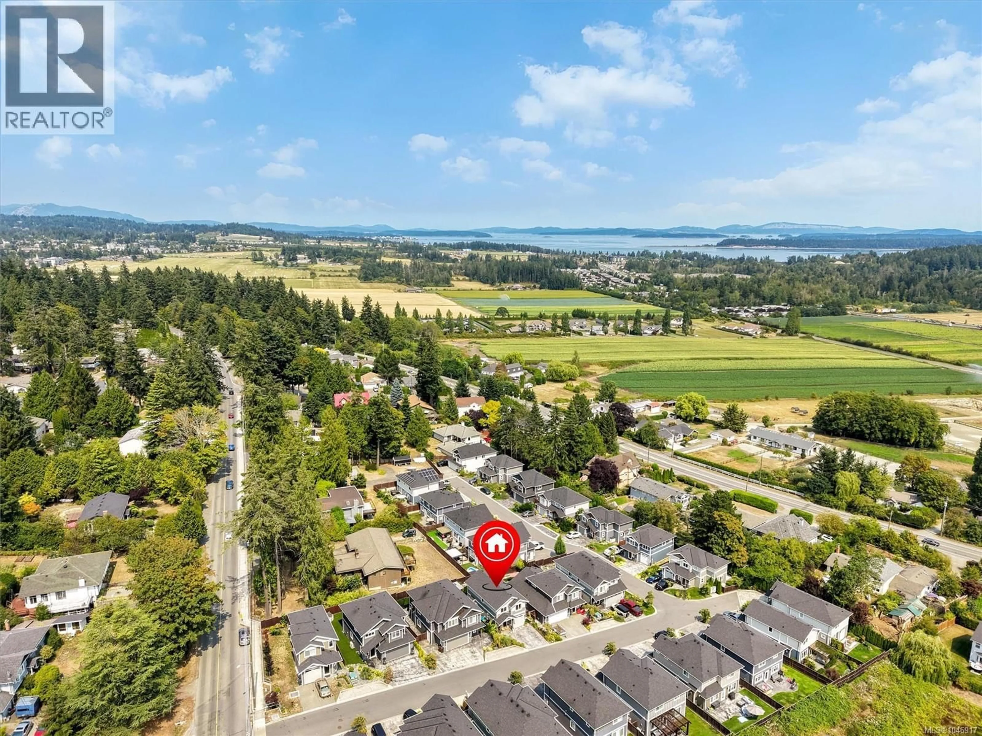 A pic from outside/outdoor area/front of a property/back of a property/a pic from drone, mountain view for 2168 TIMBER RIDGE COURT, Central Saanich British Columbia V8M0C2