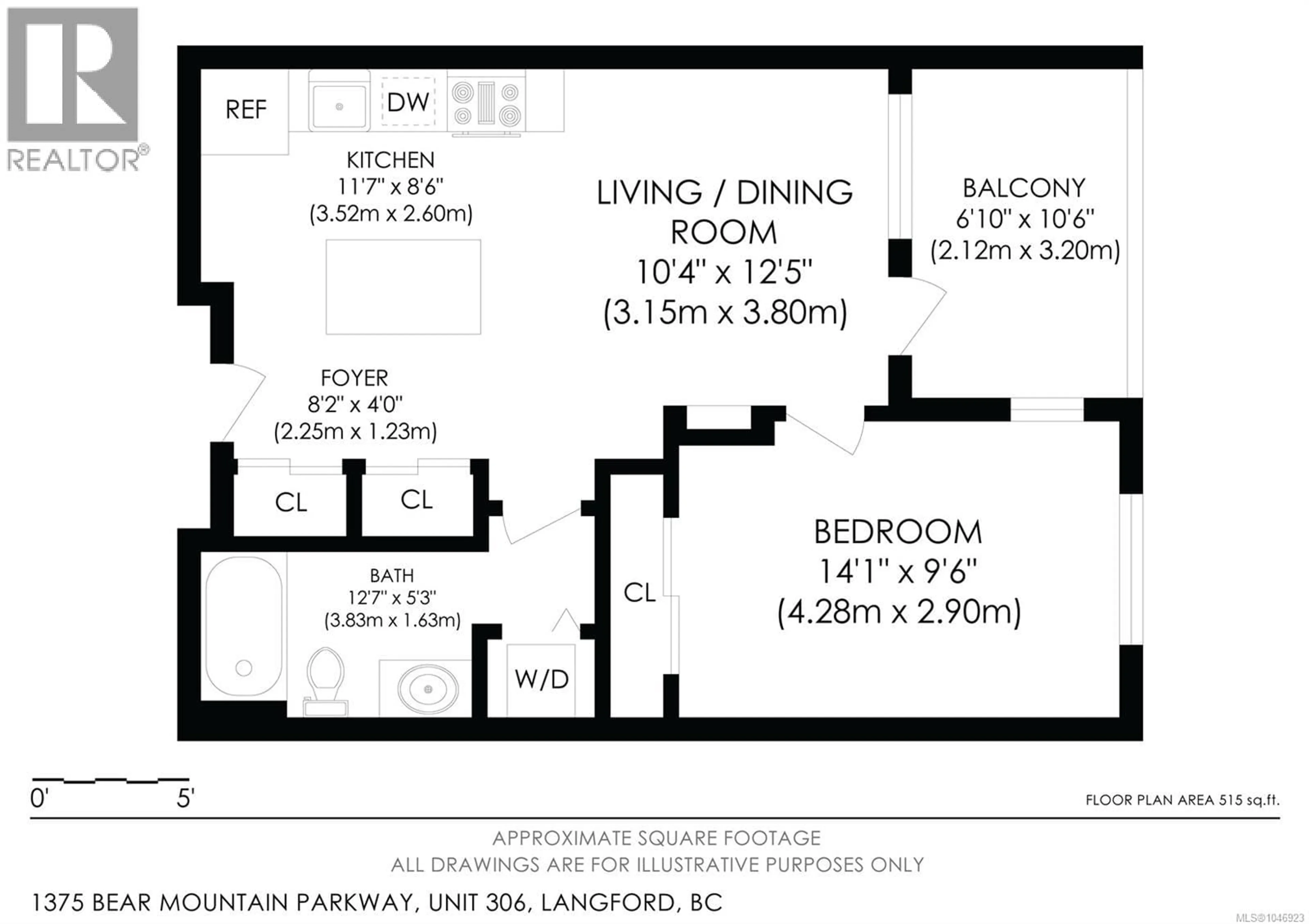 Floor plan for 306 - 1375 BEAR MOUNTAIN PARKWAY, Langford British Columbia V9B0C9