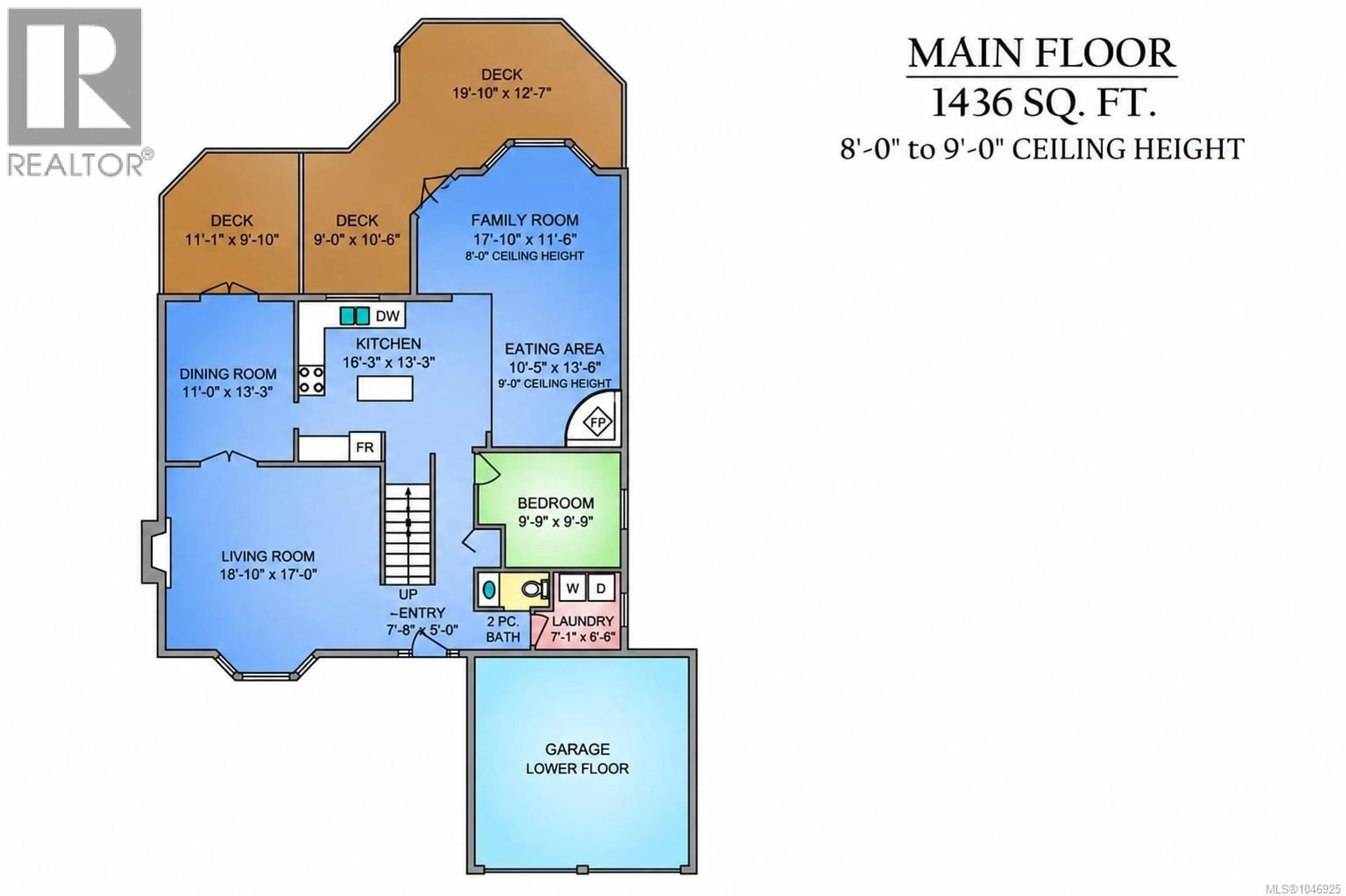 Floor plan for 5060 DEL MONTE AVENUE, Saanich British Columbia V8Y1W8