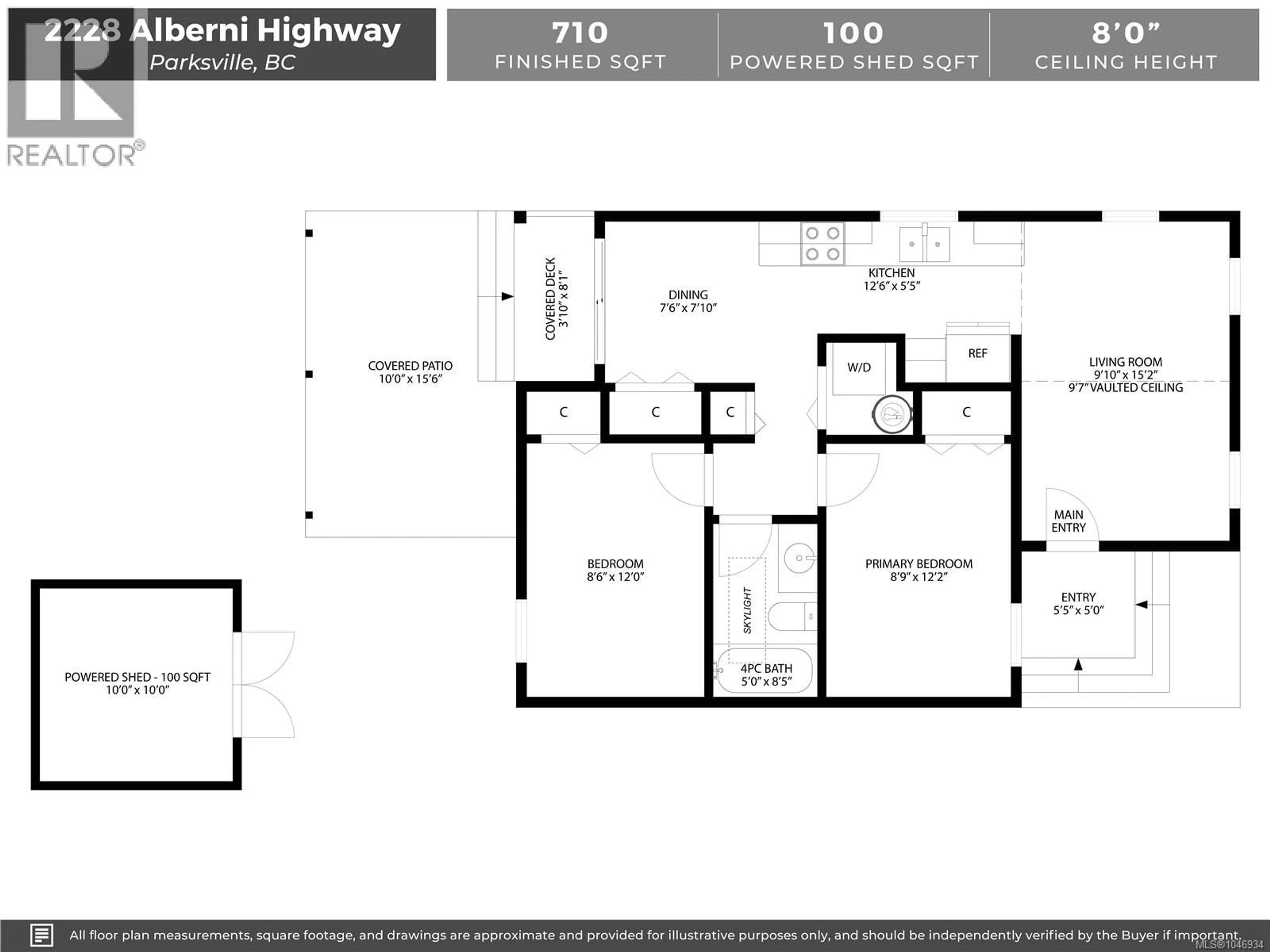 Floor plan for 2228 ALBERNI HIGHWAY, Coombs British Columbia V0R1M0