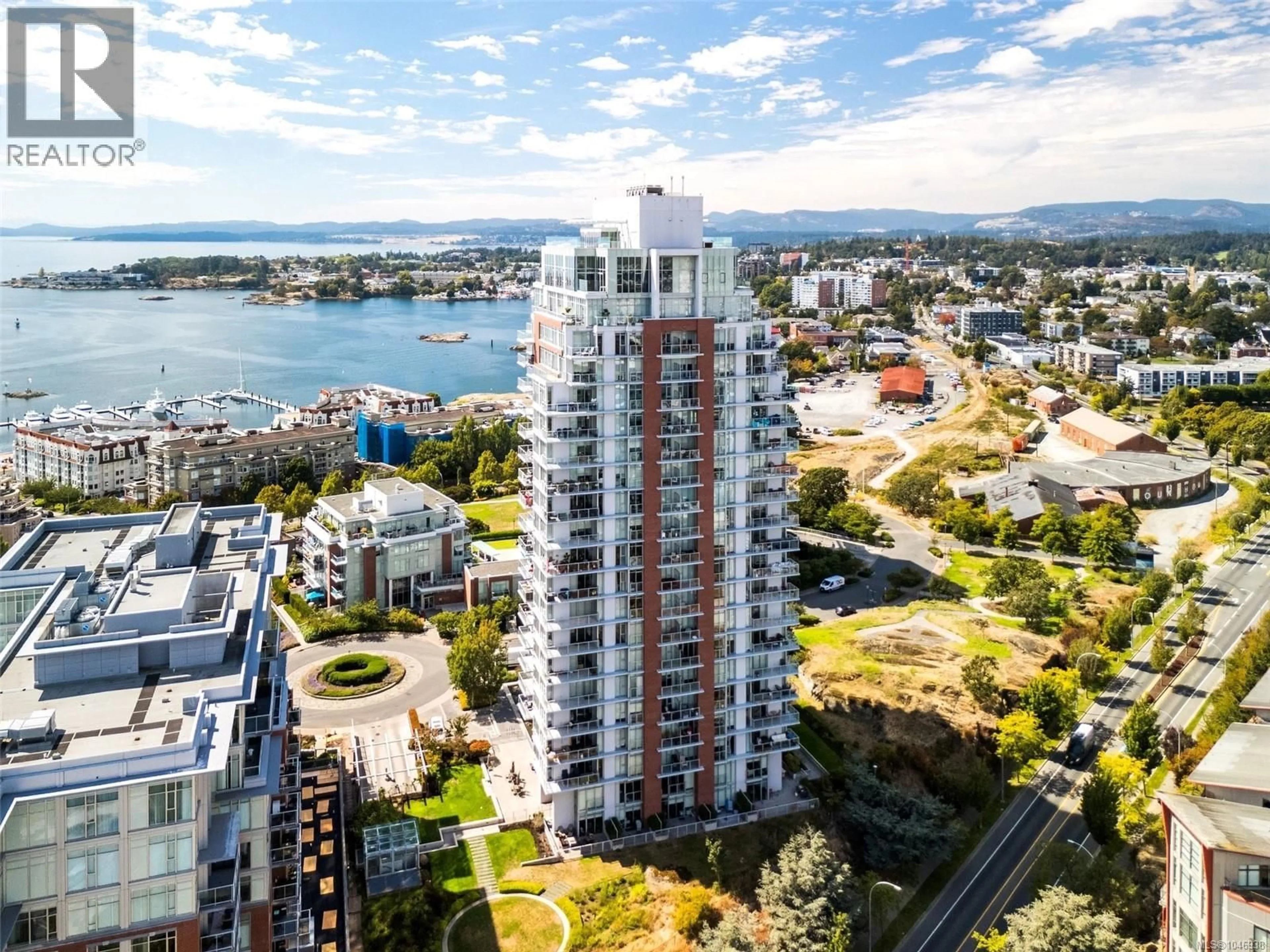 A pic from outside/outdoor area/front of a property/back of a property/a pic from drone, city buildings view from balcony for 1308 - 83 SAGHALIE ROAD, Victoria British Columbia V9A0E7