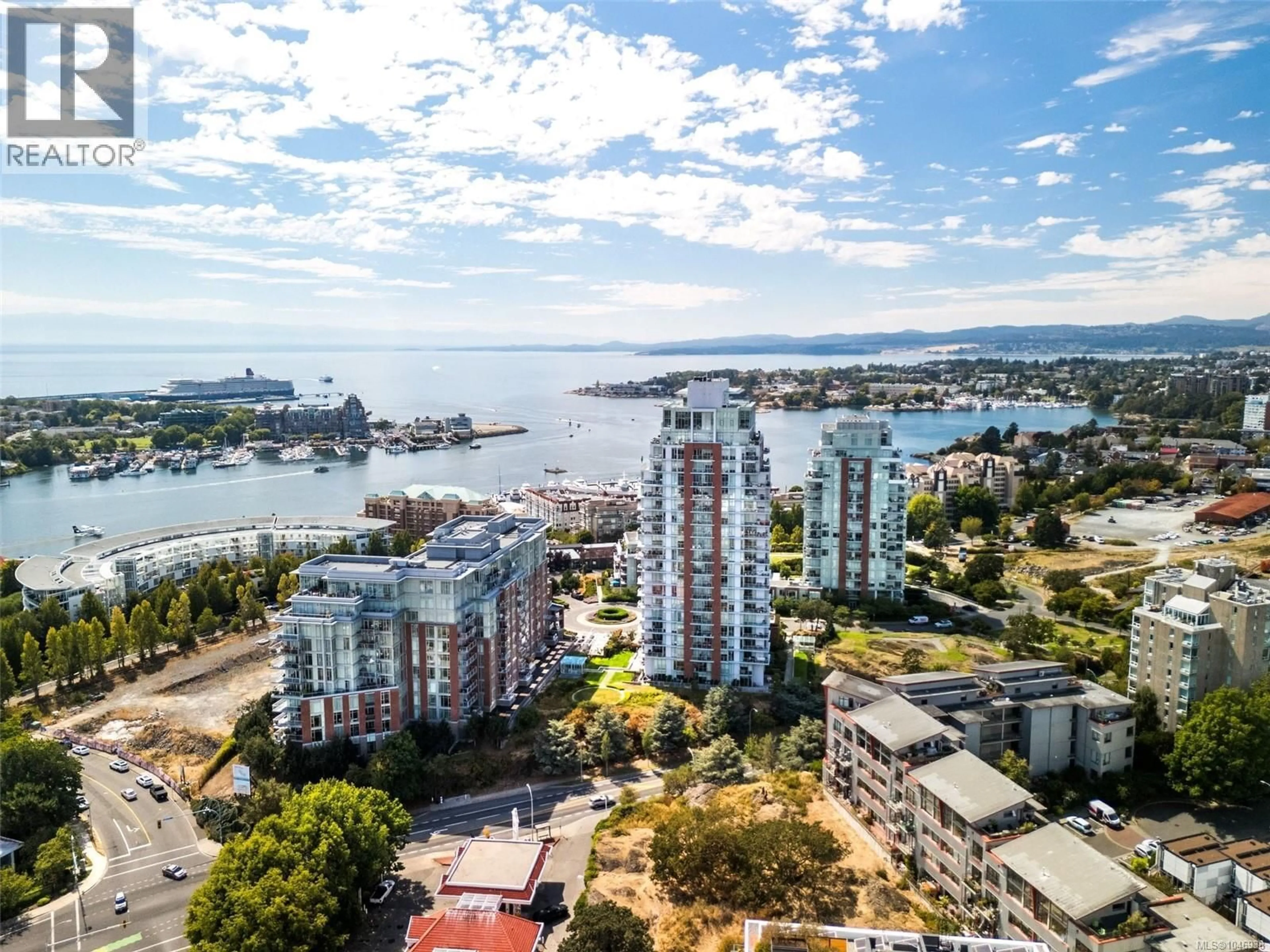 A pic from outside/outdoor area/front of a property/back of a property/a pic from drone, city buildings view from balcony for 1308 - 83 SAGHALIE ROAD, Victoria British Columbia V9A0E7