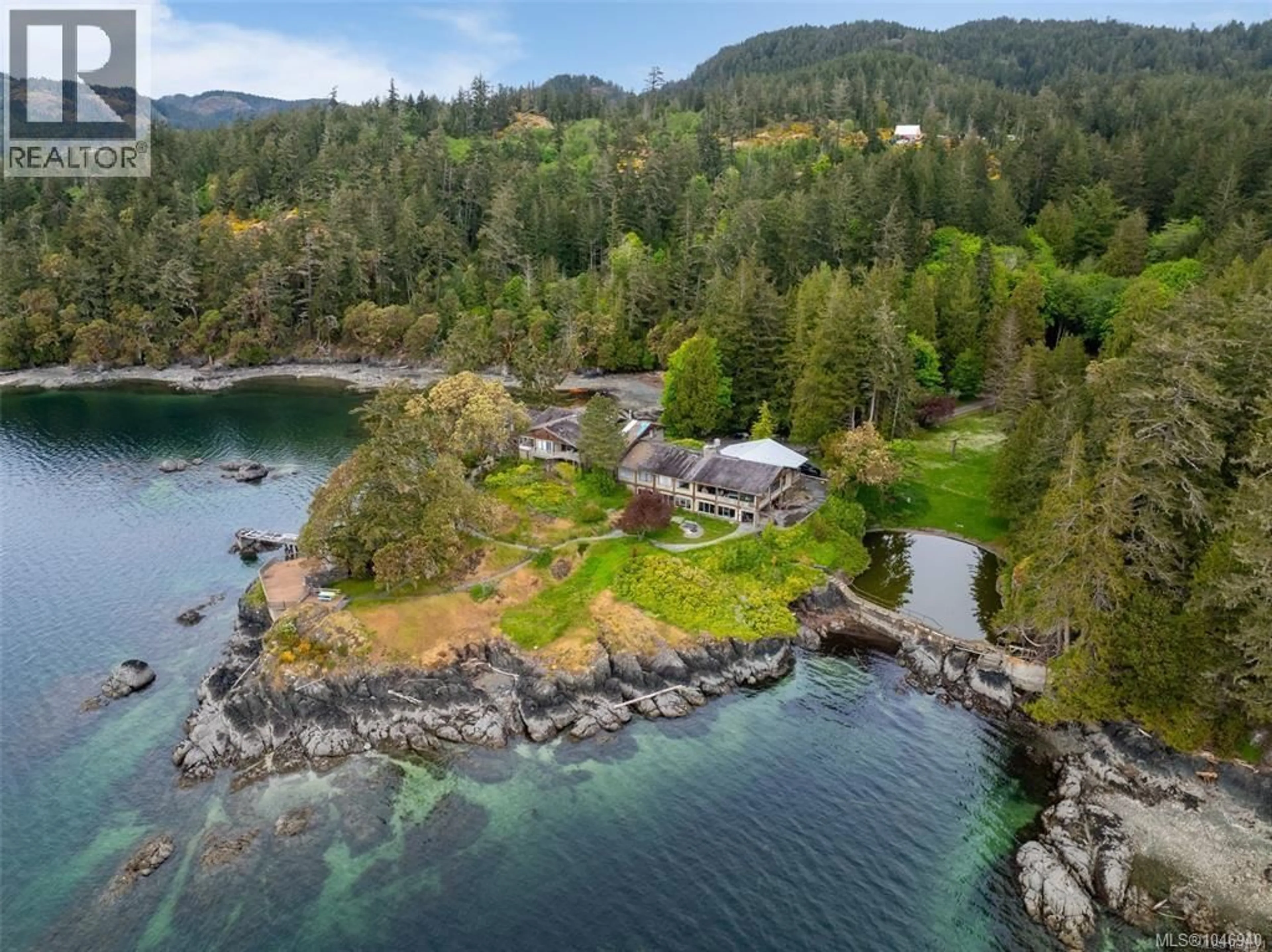 A pic from outside/outdoor area/front of a property/back of a property/a pic from drone, water/lake/river/ocean view for 1424 GILLESPIE ROAD, Sooke British Columbia V9Z0Z2