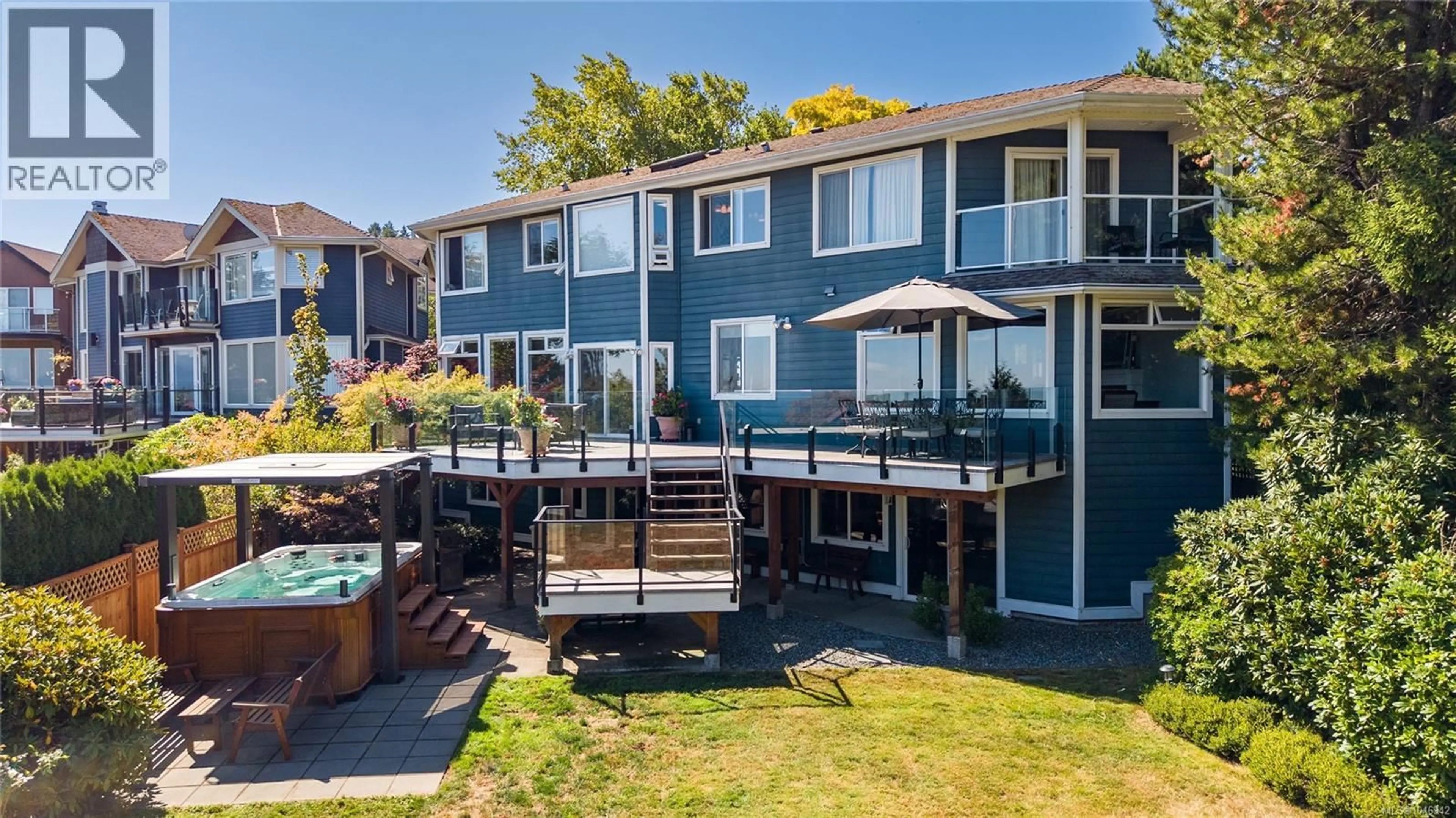 Patio, water/lake/river/ocean view for 6002 ICARUS DRIVE, Nanaimo British Columbia V9V1C8